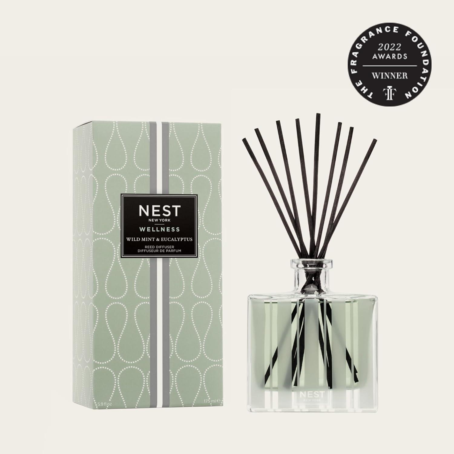 NEST Fragrances Wild Mint & Eucalyptus Reed Diffuser