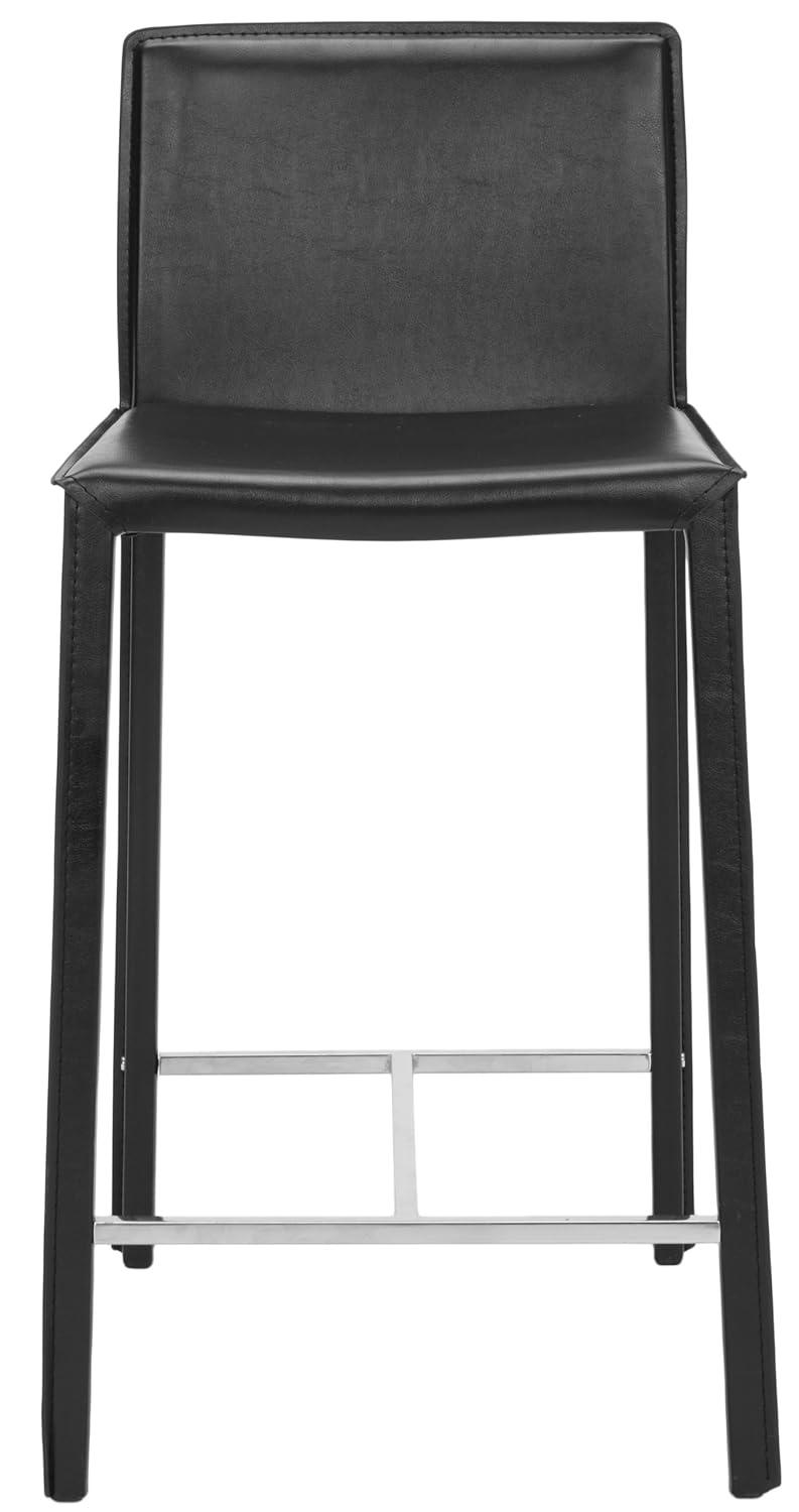 Jason 24" H Counter Stool (Set Of 2) - Black - Safavieh