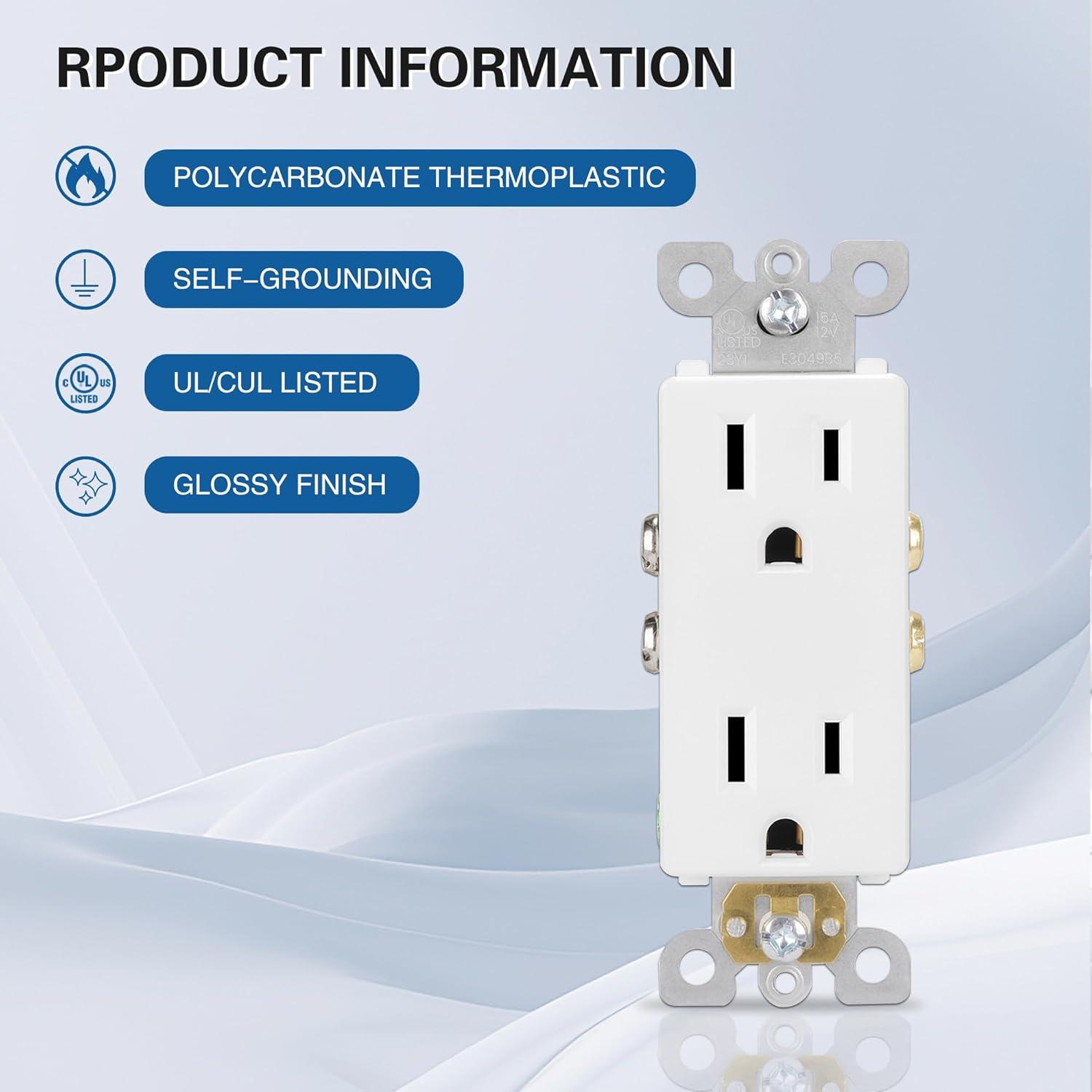 15 Tamper Resistant Decorator Outlet