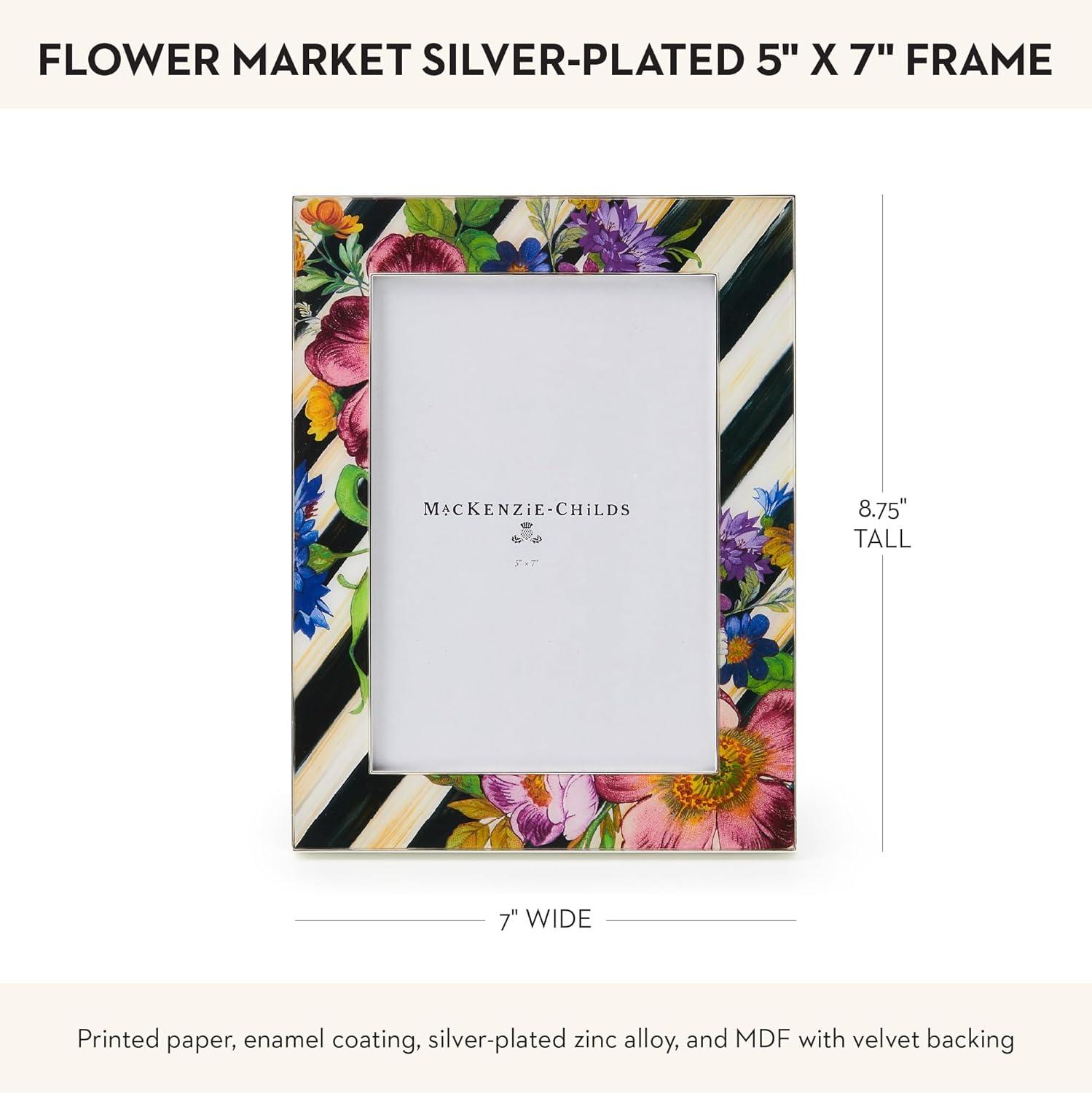 MacKenzie-Childs Sterling Check Plated 5"X7" Frame