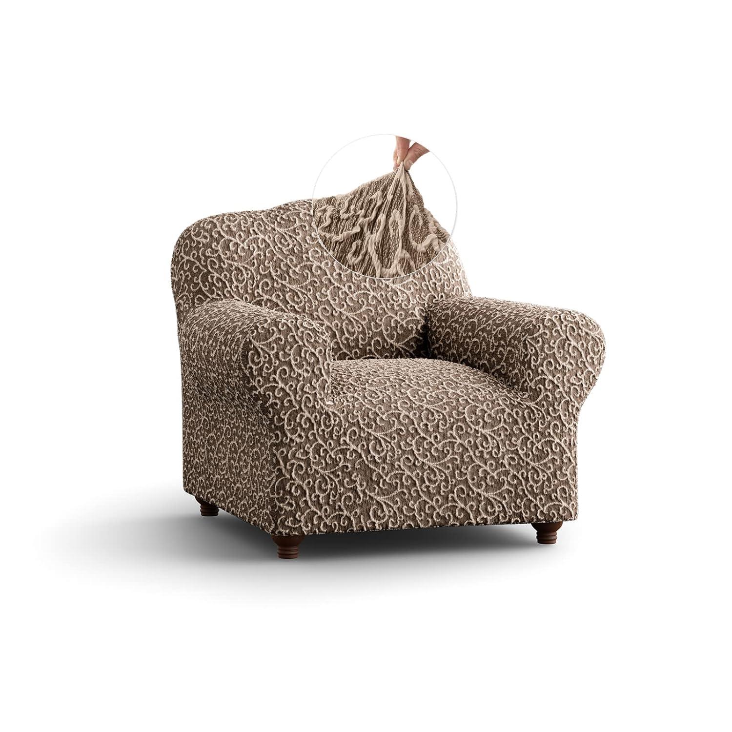 Stretchy Slipcover for Armchair- Premium Quality & Style - Jacquard Collection