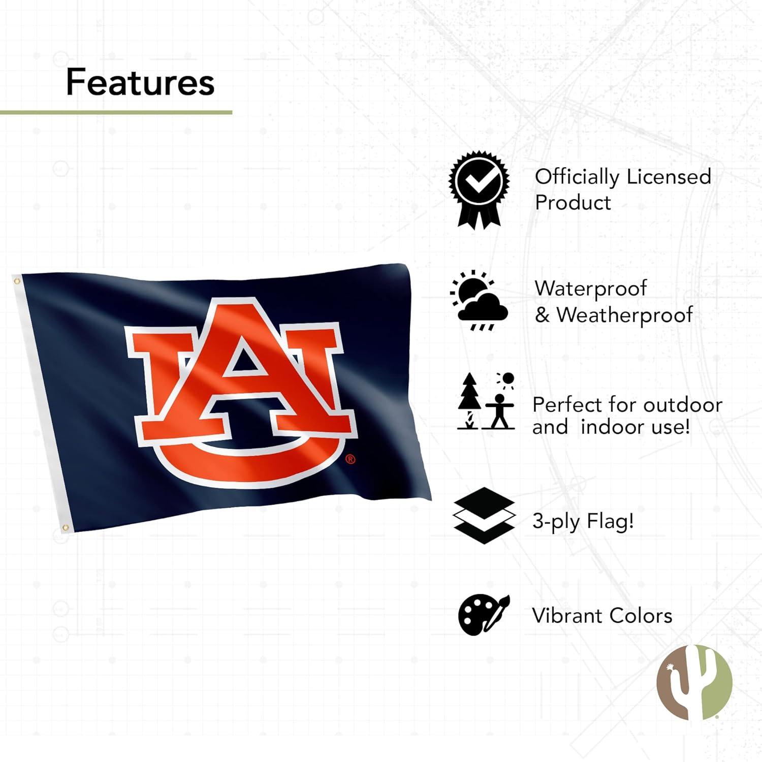 Auburn AU Univ.  Indoor / Outdoor 3x5 Banner Flag