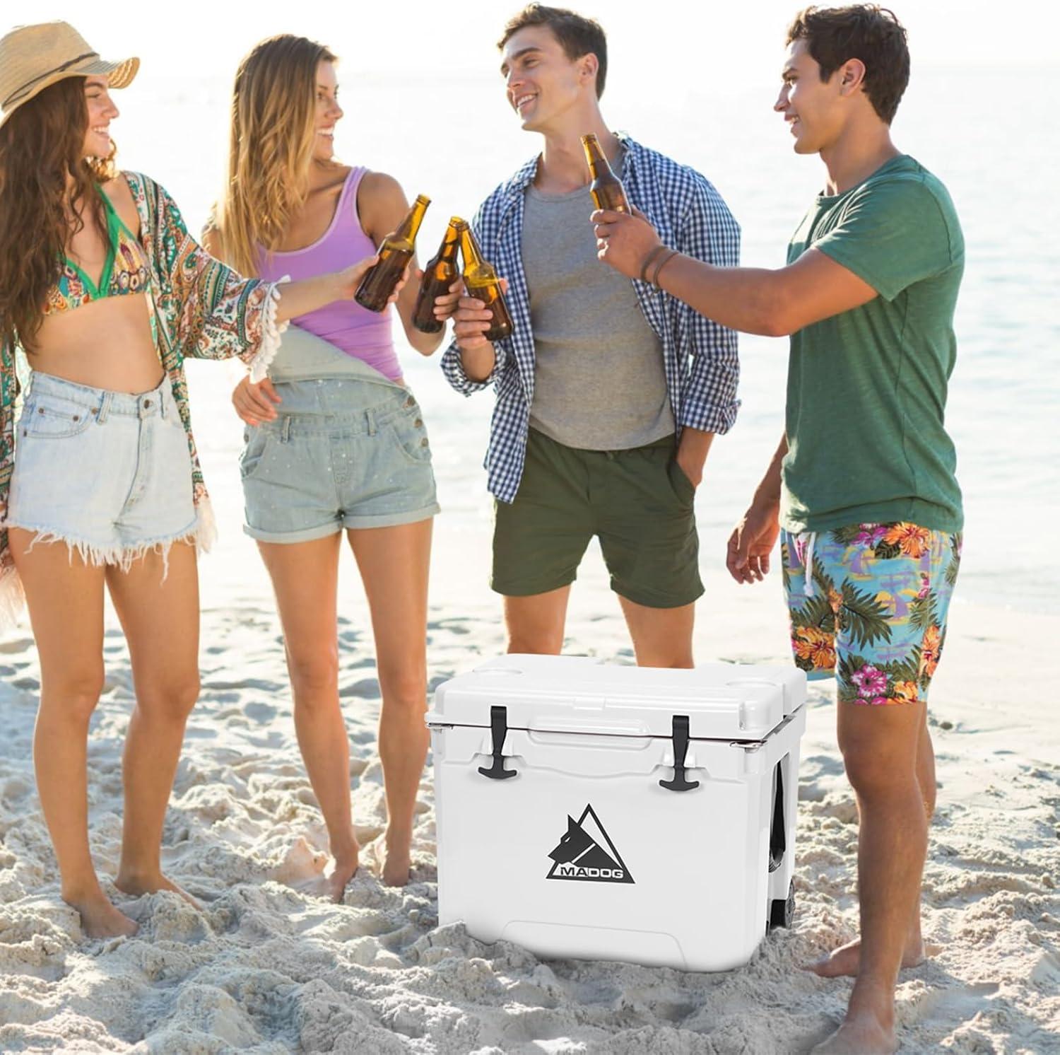 Magshion 40 Portable Refrigerated Box Outdoor With Wheels Retractable Pull Rod