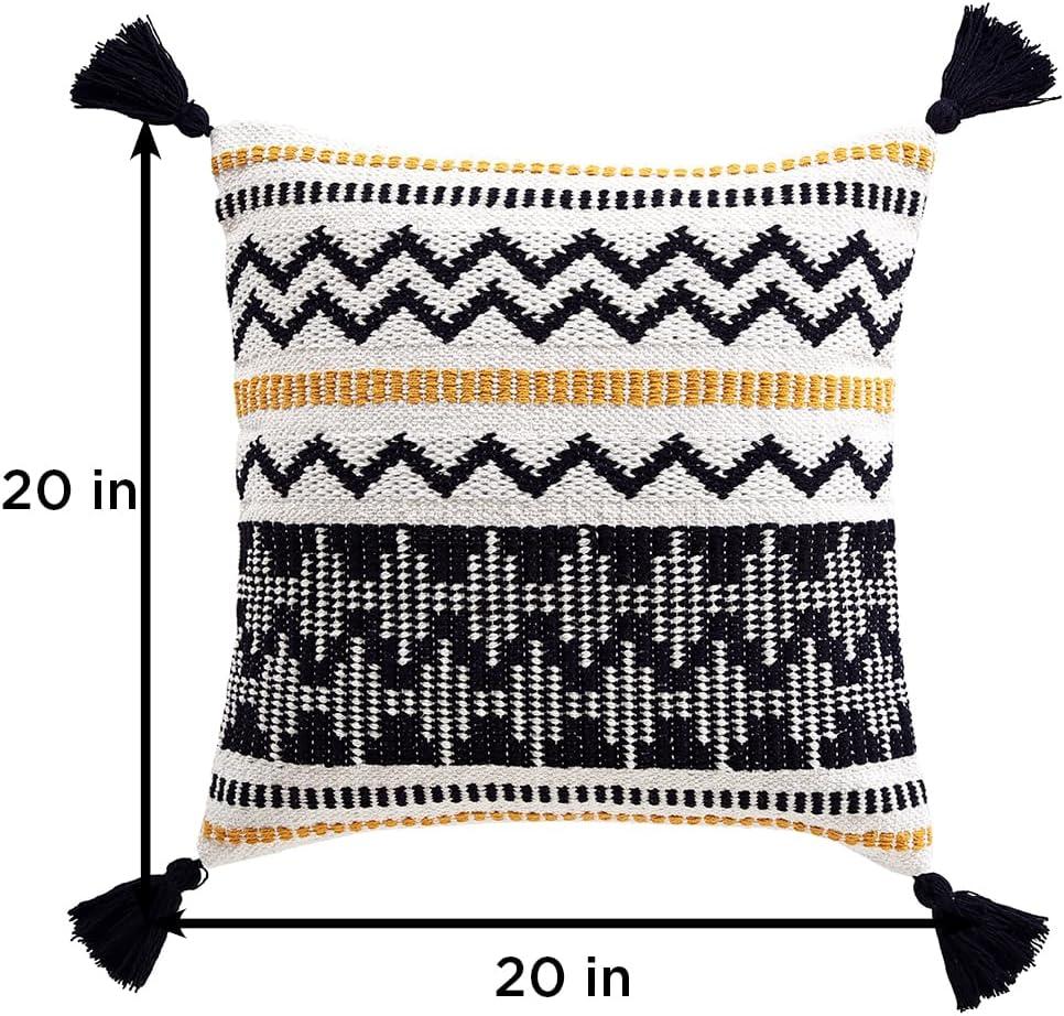 Tassels Cotton Throw Pillow