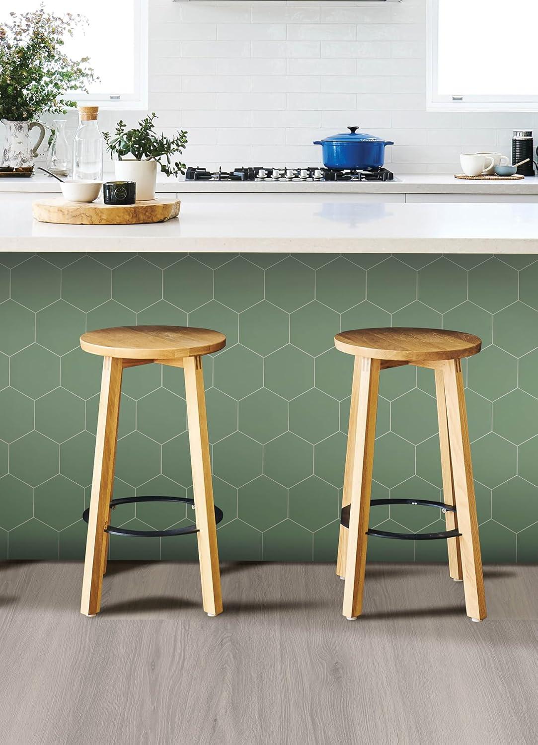 WallPops! Hexagon Peel and Stick Luxury Wall Tiles