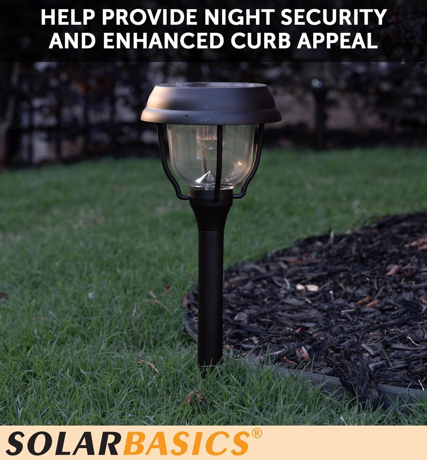 Bronze Solar Powered Integrated LED Aluminum Pathway Light - 8 Pack (Set of 8)