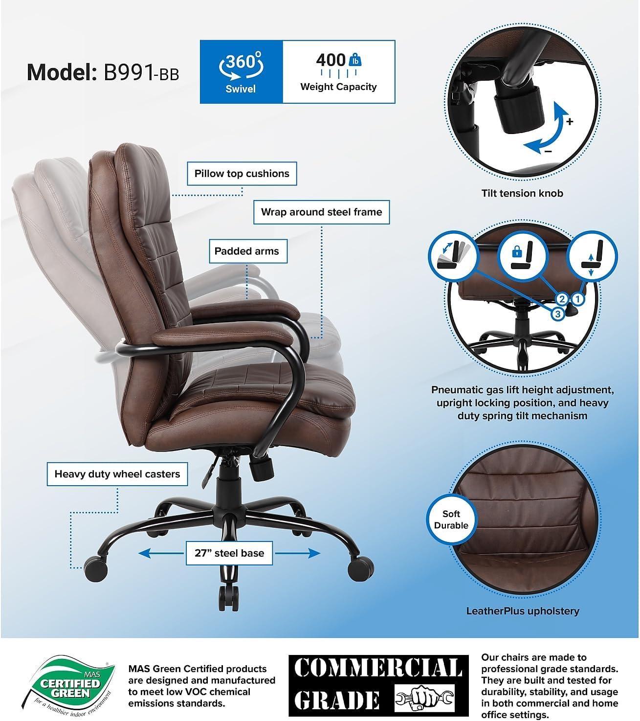 Heavy Duty Executive Chair - Boss Office Products