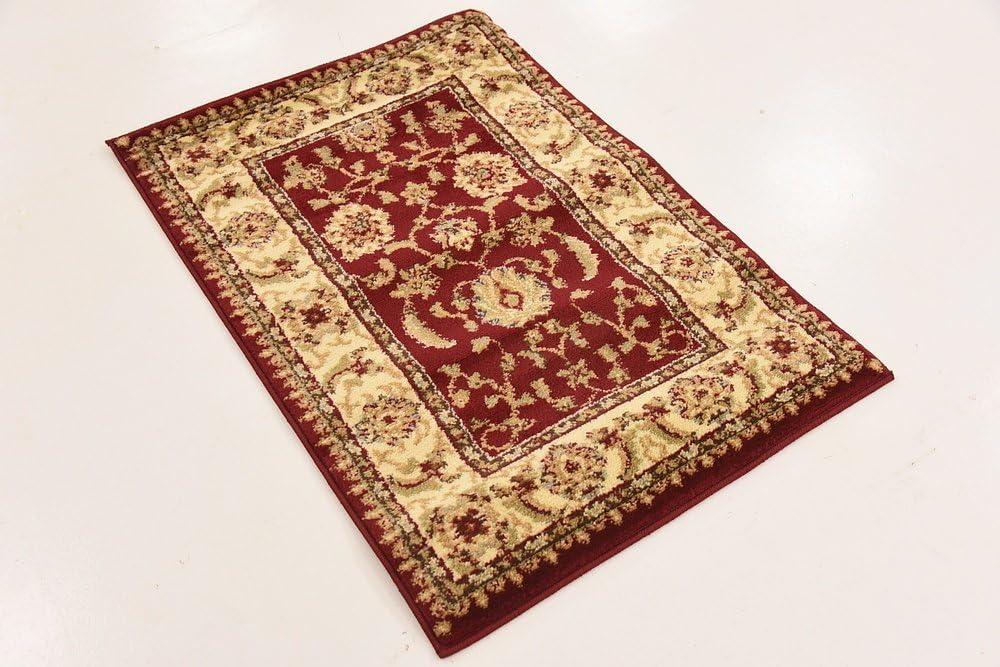 Unique Loom Voyage Collection Area Rug - St. Louis (2' 2" x 3' 1" Rectangle Red/Gold)