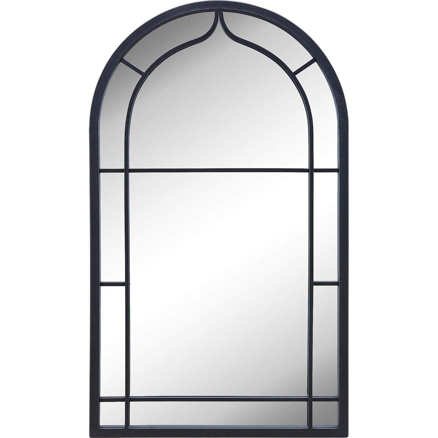 FirsTime & Co. Dark Gray Ariana Wall Mirror, Farmhouse, Arched, 20 x 1 x 33 in