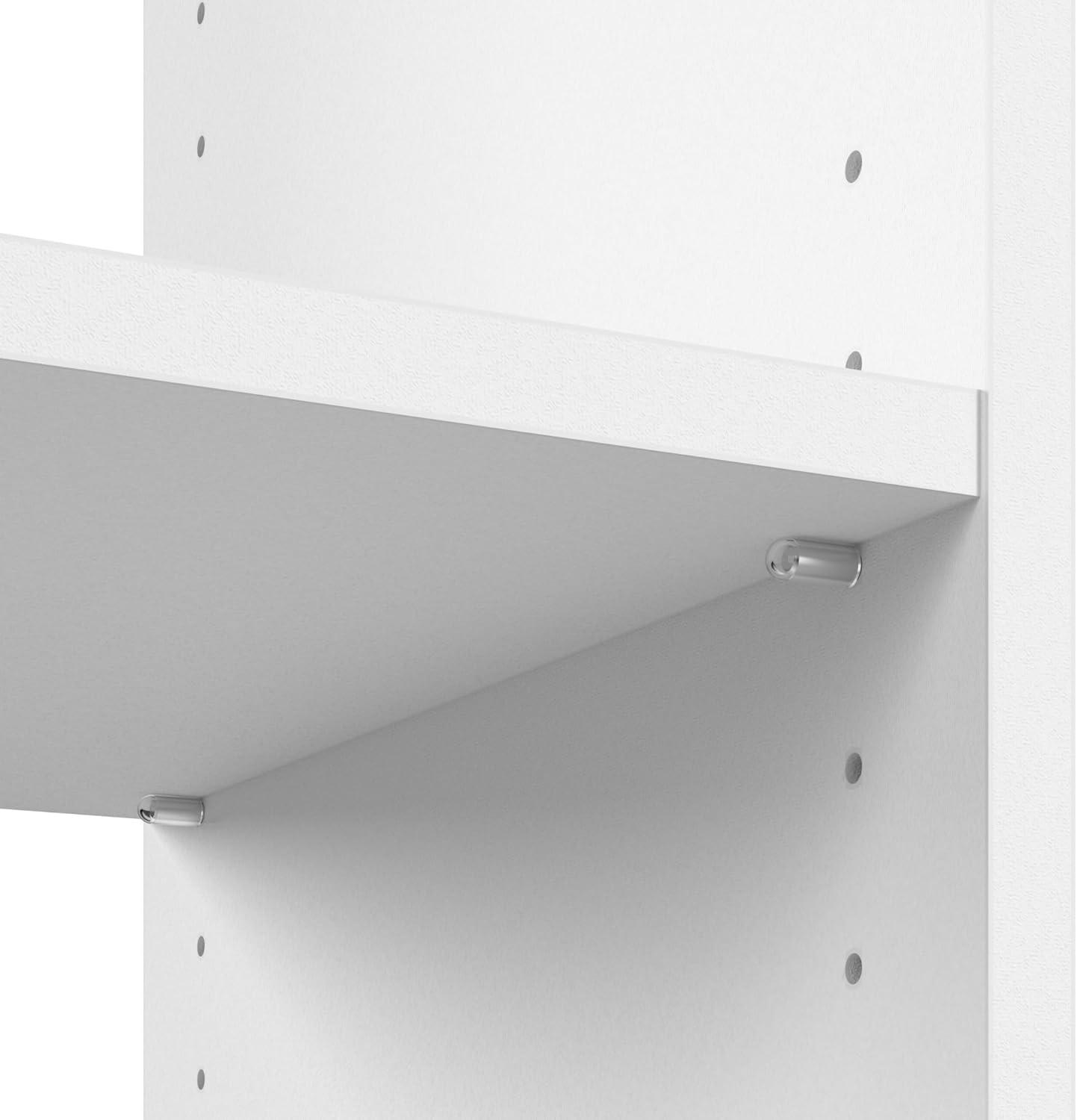 Bestar Carina 24W Closet Organizer With Clothing Rods, Drawers, And Cubbies