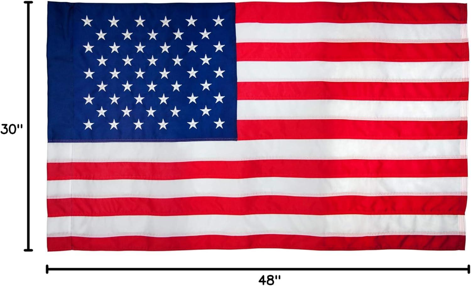 Valley Forge 30" x 48" American Flag with Sewn Construction