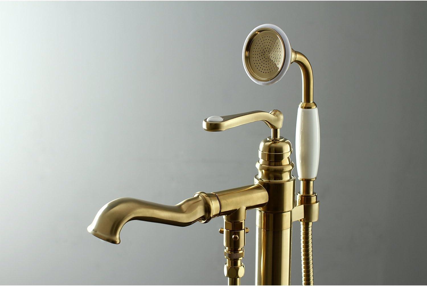 Kingston Brass Royale Single-Handle 1-Hole Freestanding Tub Faucet with Hand Shower