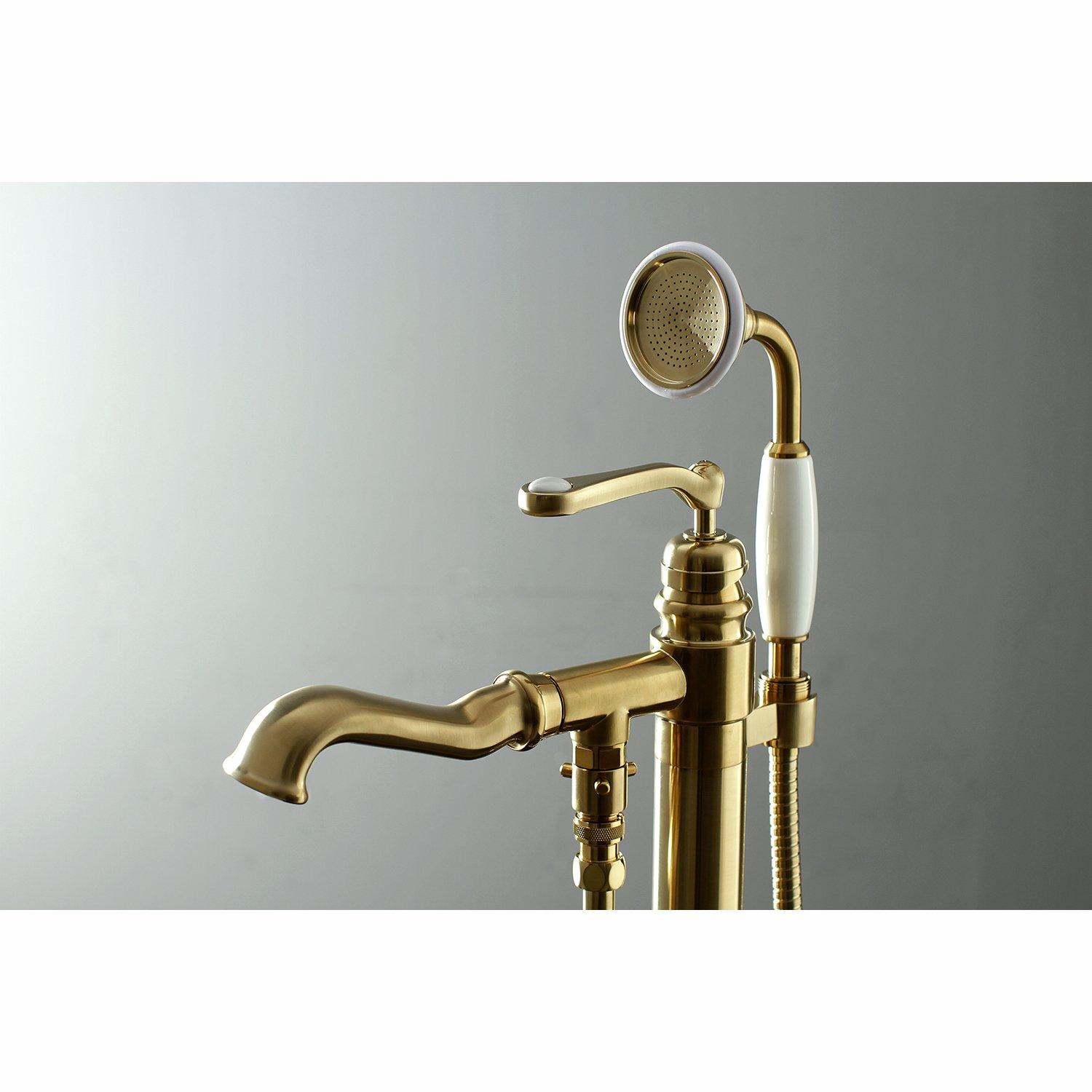 Kingston Brass Royale Single-Handle 1-Hole Freestanding Tub Faucet with Hand Shower