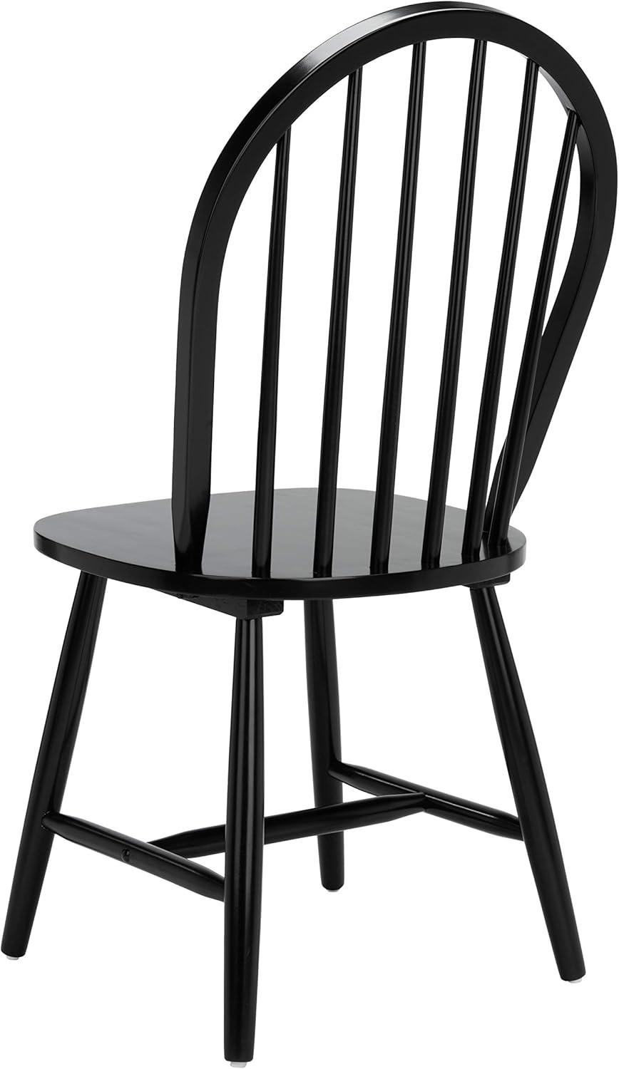 SAFAVIEH Camden Spindle Back Dining Chair, Black, Set of 2