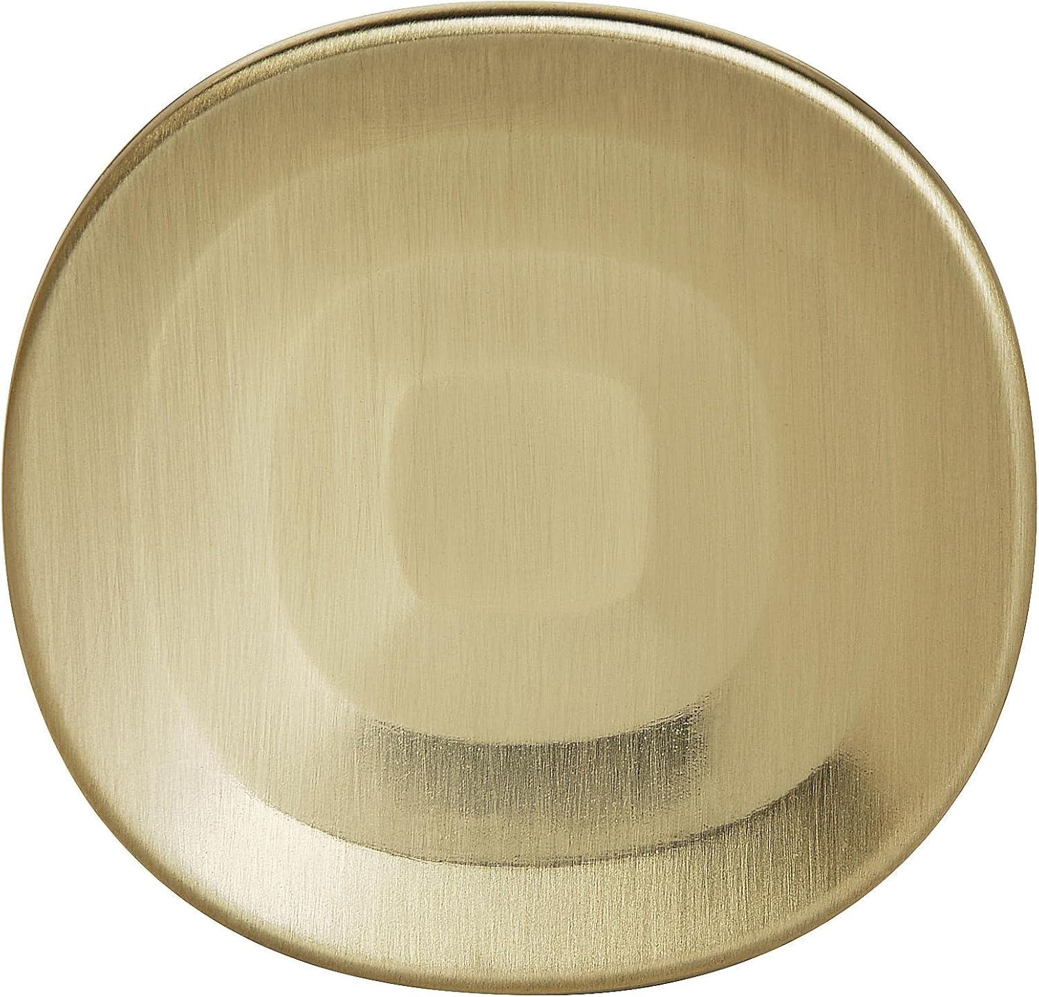 Golden Champagne Round Cabinet Knob with Smooth Curves