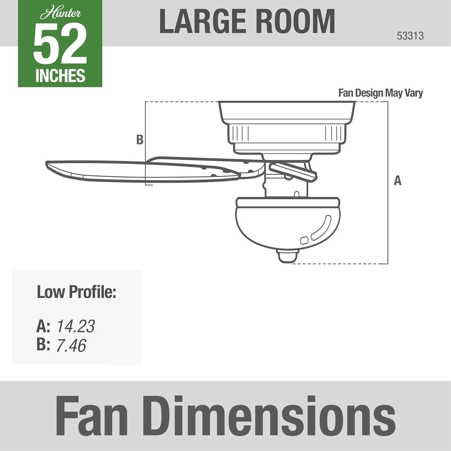 52" Newsome 5 - Blade Flush Mount Ceiling Fan with Lights and Pull Chains