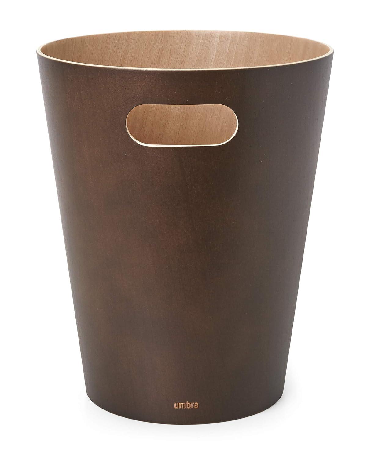 Umbra Woodrow Manufactured Wood Open Waste Basket - 2.25 Gallons