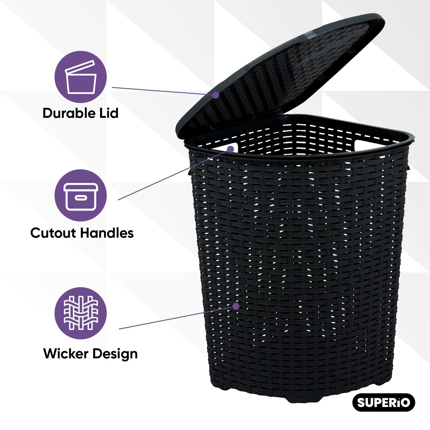 Superio Wicker Laundry Hamper | Wayfair