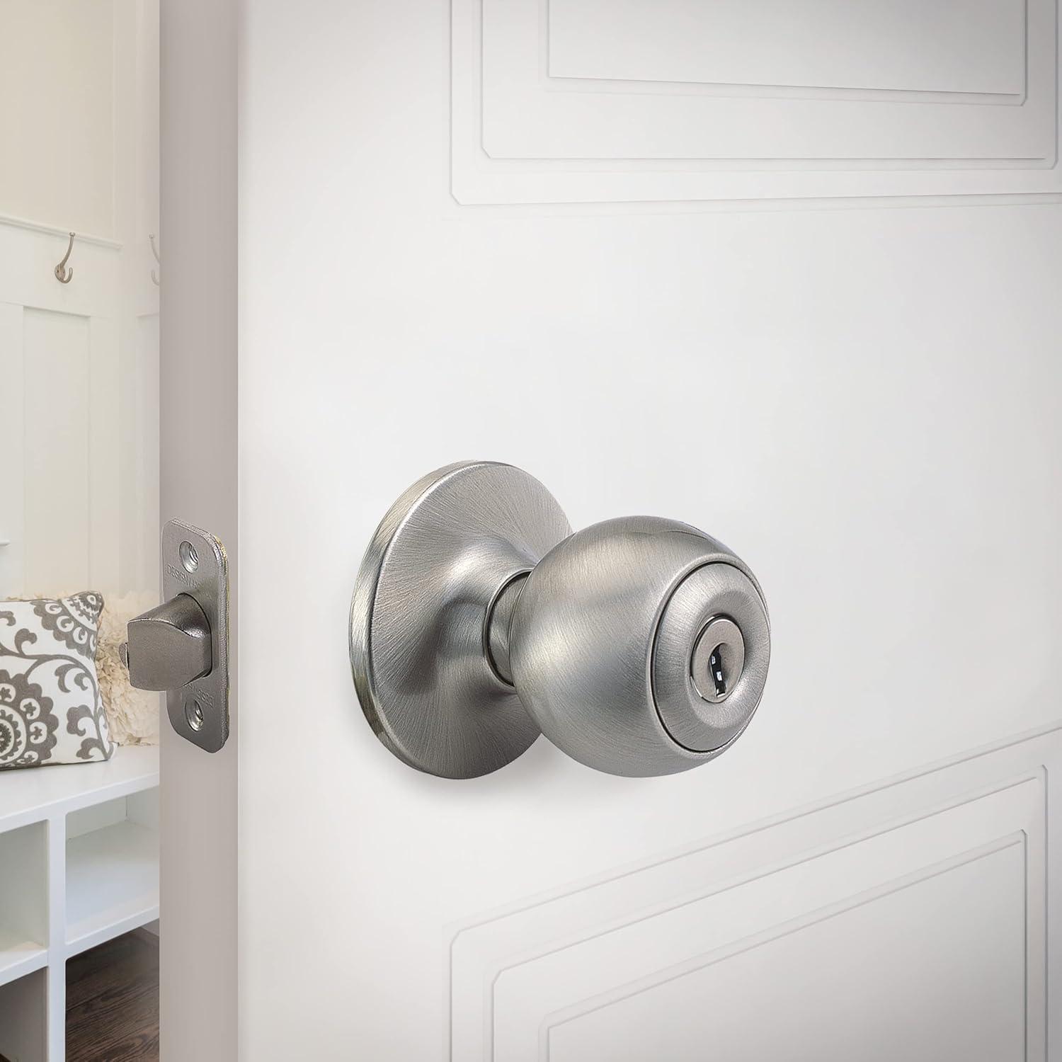 Ball Keyed Entry Door Knob