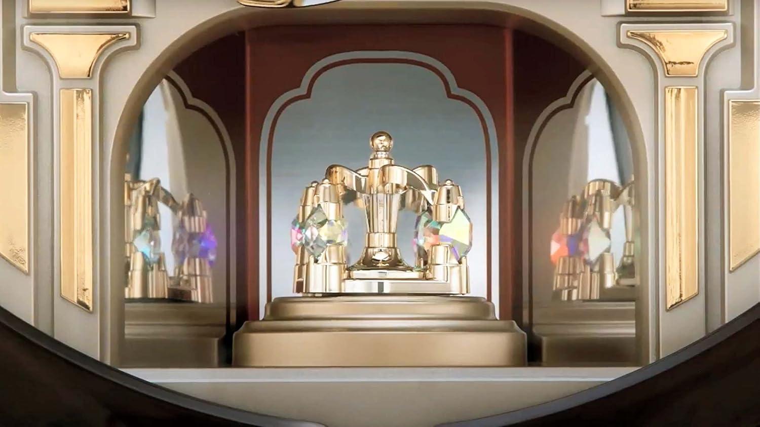 Seiko Melodies in Motion Wall Clock, Golden Chandelier