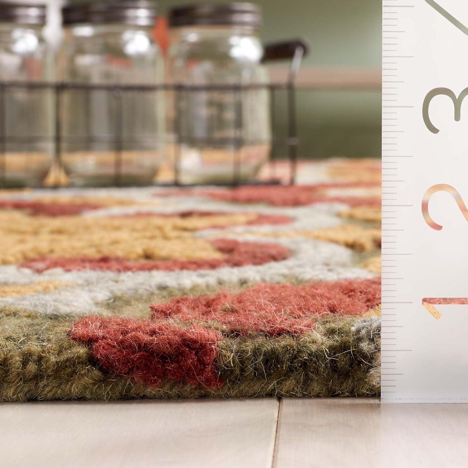 Safavieh Blossom Tufted 80% Wool, 20% Cotton Performance Oriental Rug