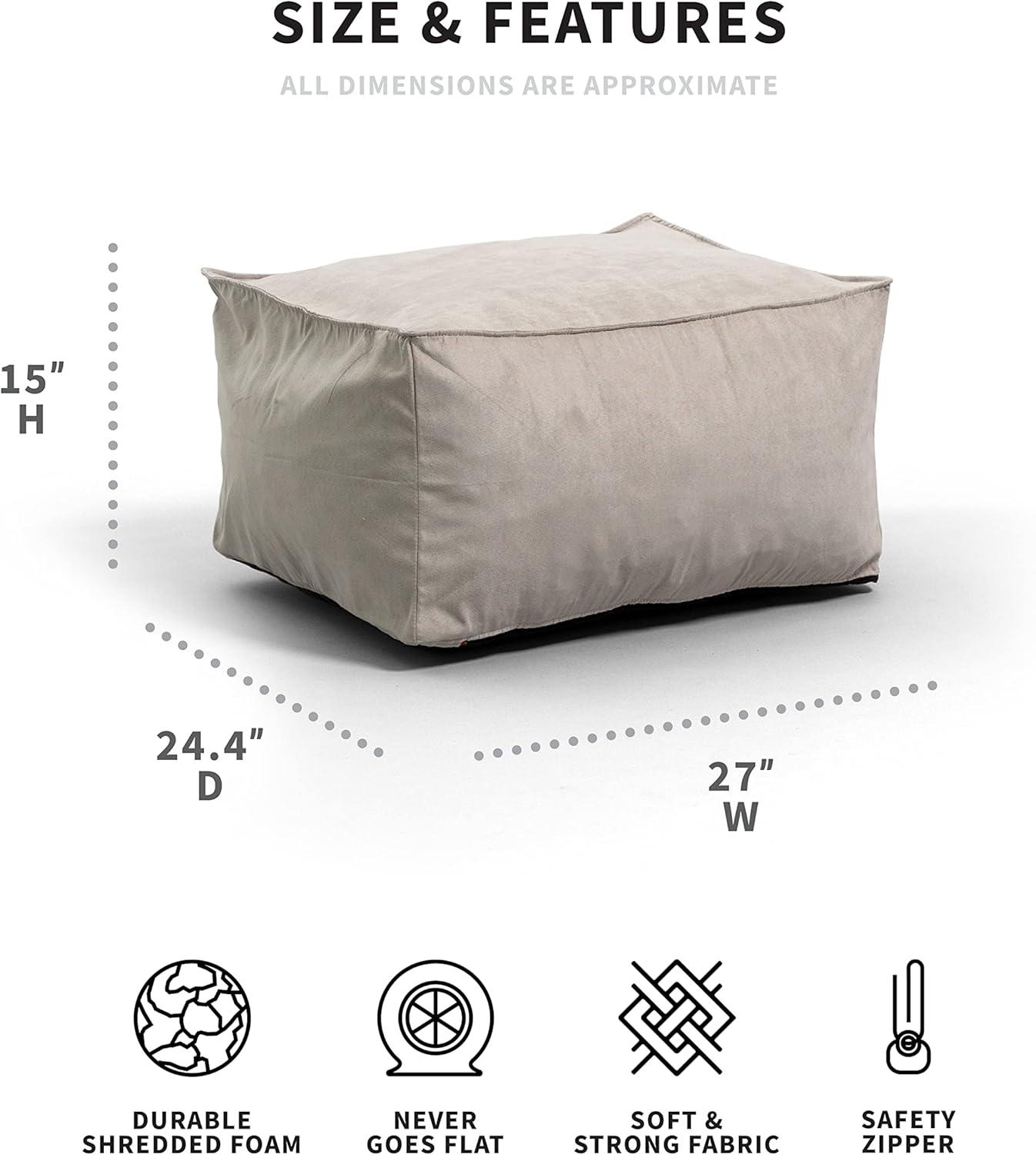 Big Joe Upholstered Pouf