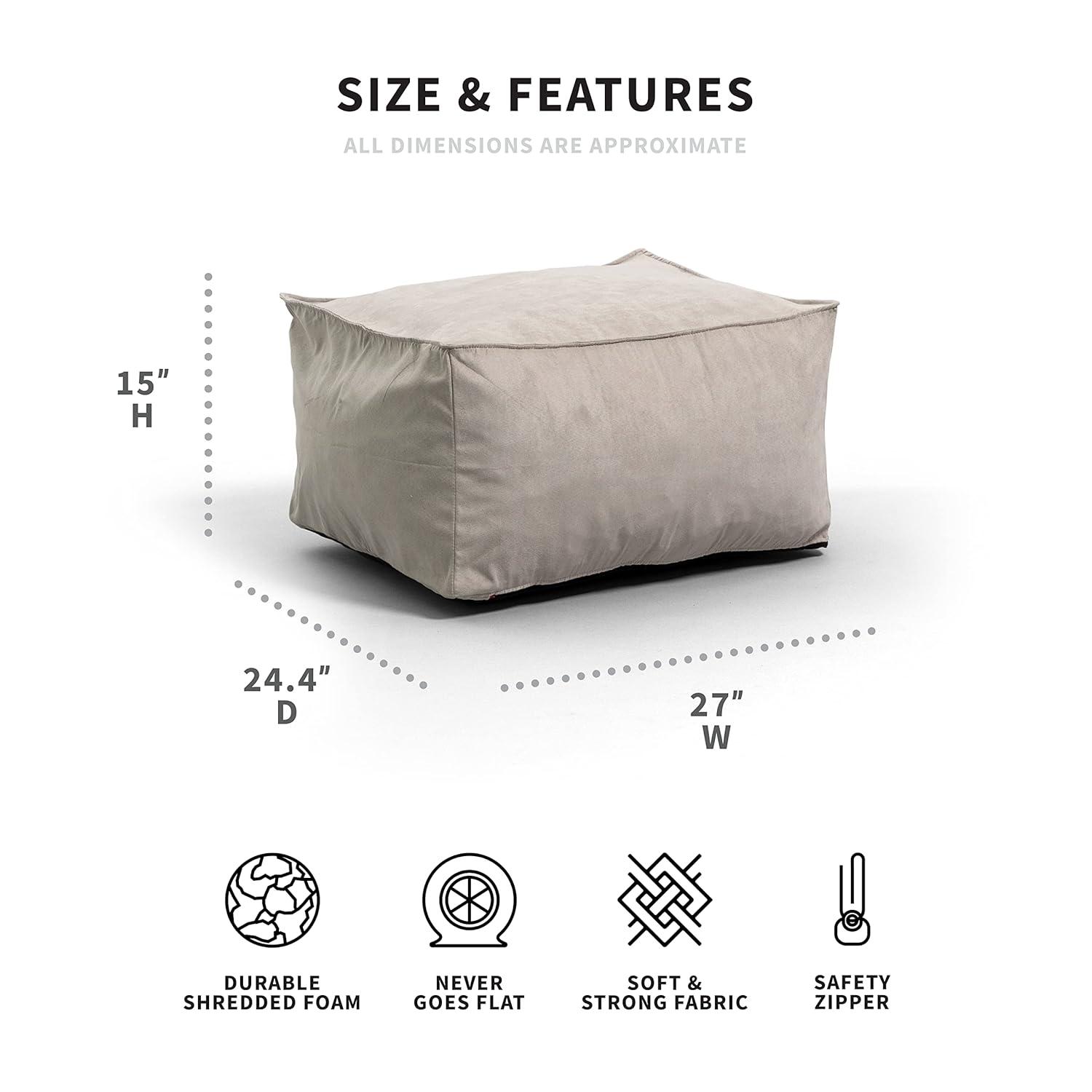 Big Joe Upholstered Pouf