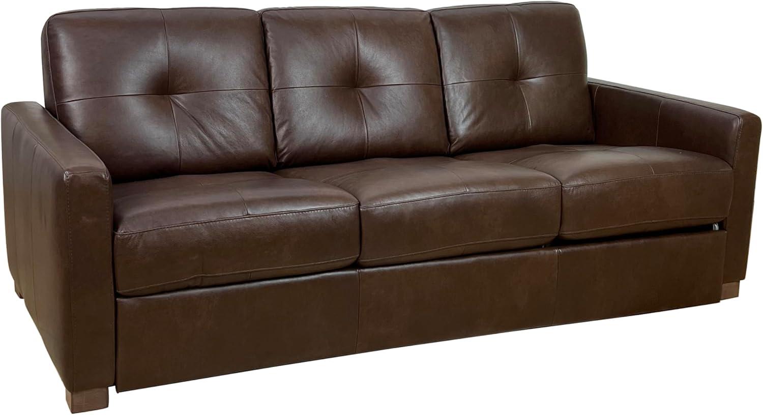 80.6'' Leather Sleeper Sofa