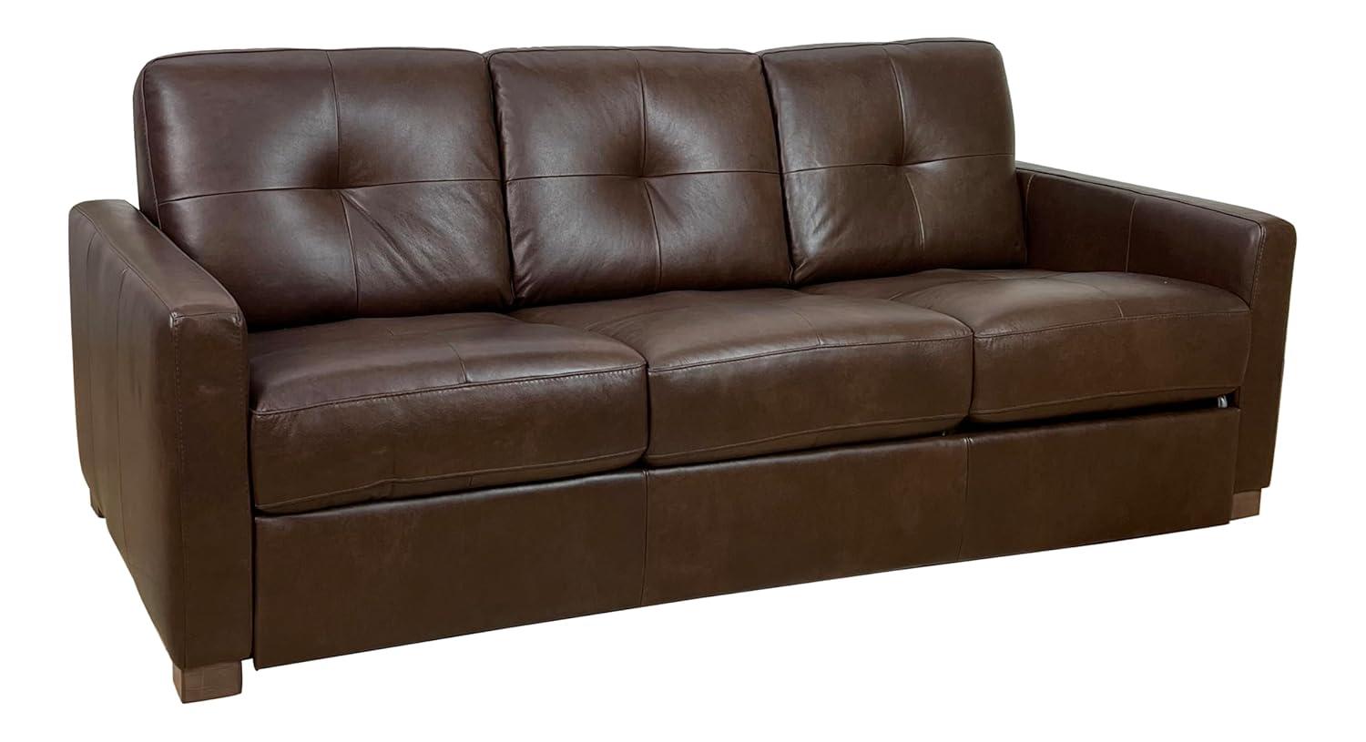 A&J Homes Studio 80.6'' Leather Sleeper Sofa