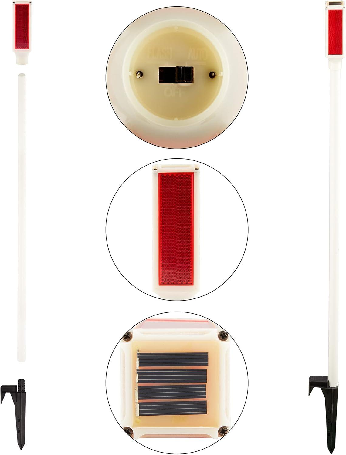 Alpine White Solar Powered Integrated LED Pathway Light Pack