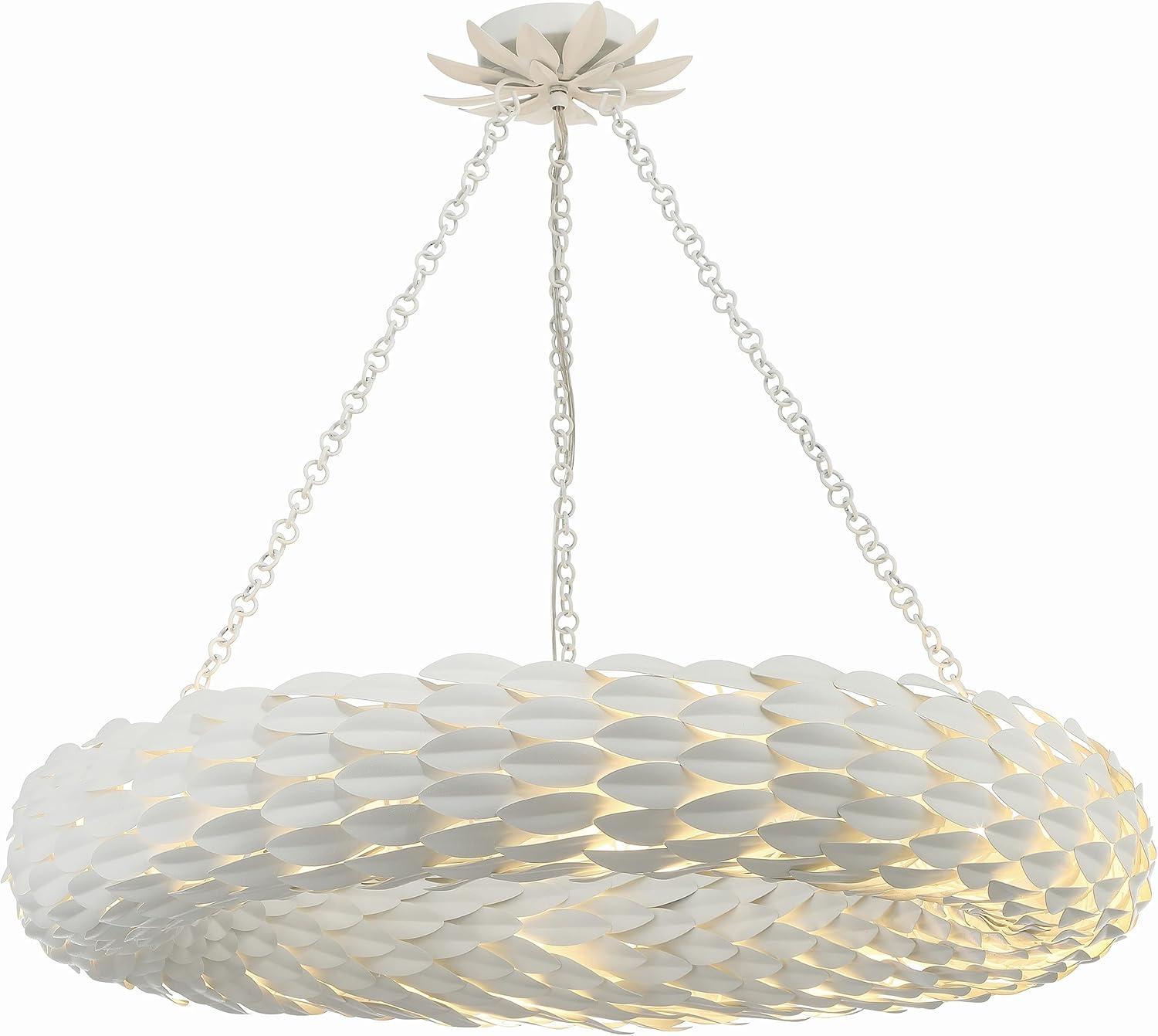 Crystorama Lighting Broche 8 - Light Pendant in  Matte White