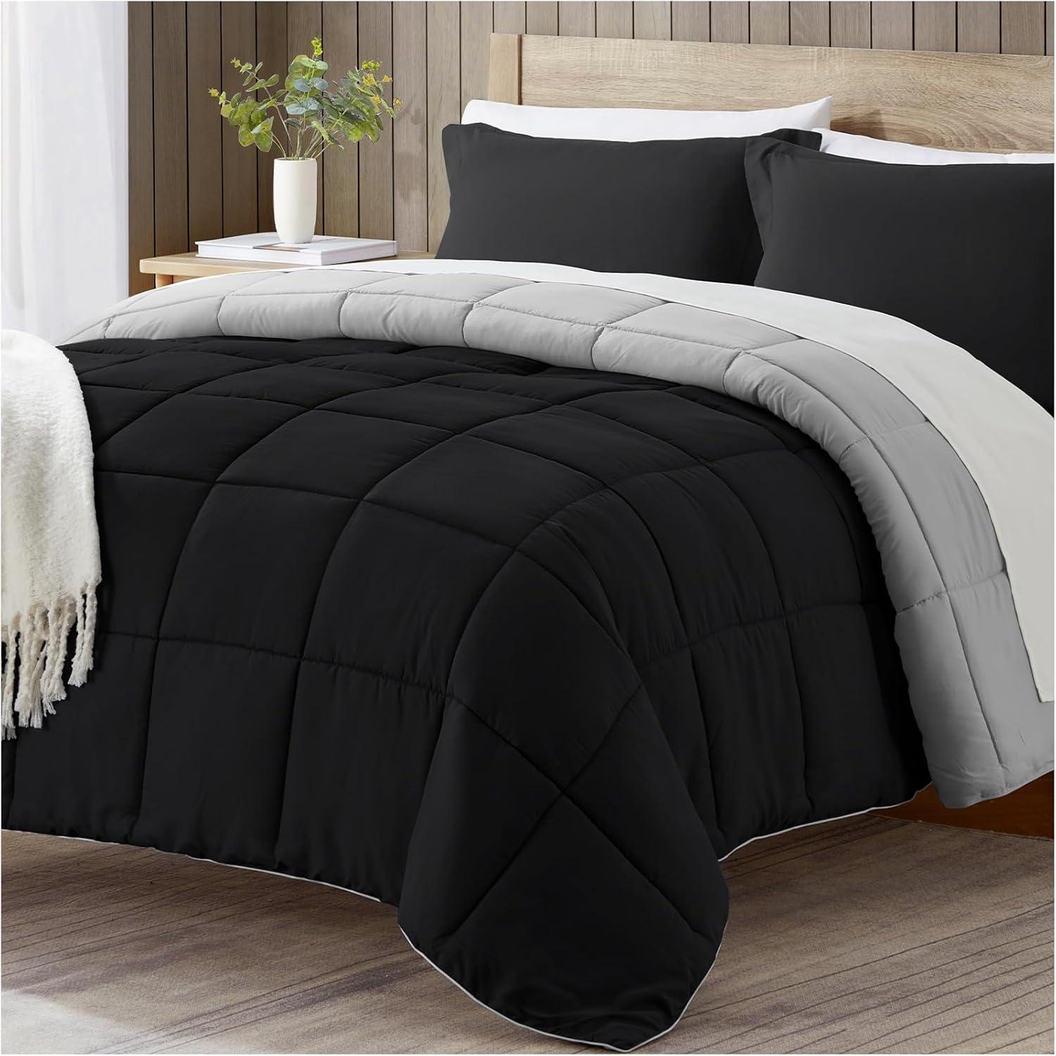 3-Piece Microfiber/Polyester Comforter Set