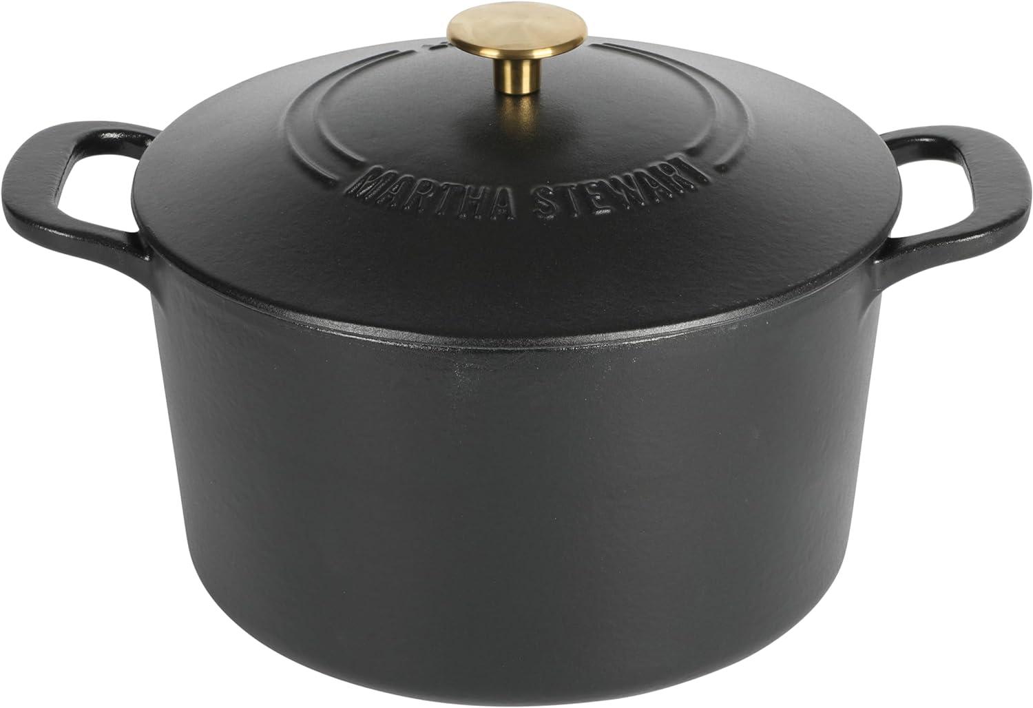 Martha Stewart Gatwick 7qt Enamel Cast Iron Dutch Oven