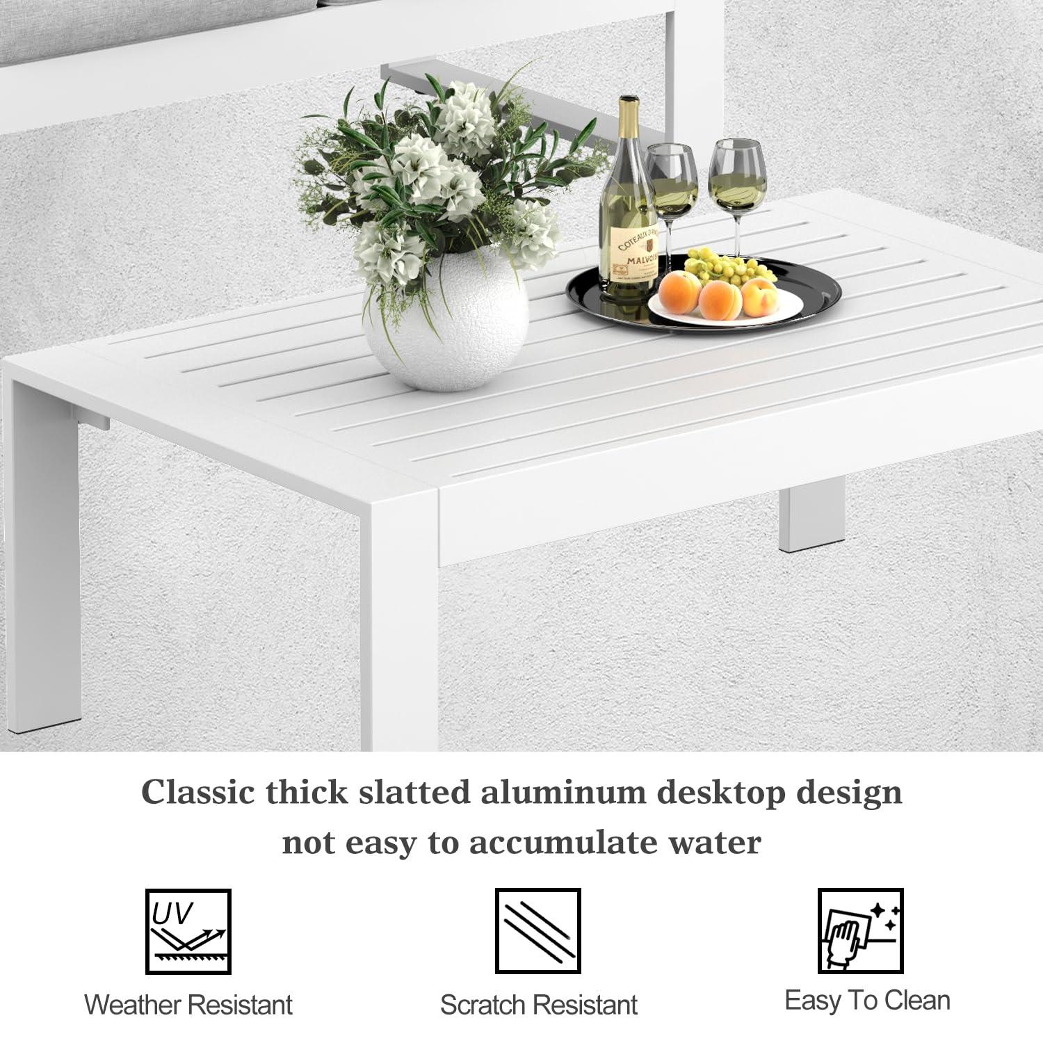 Standalone Product 73'' Metal Outdoor Patio Sofa