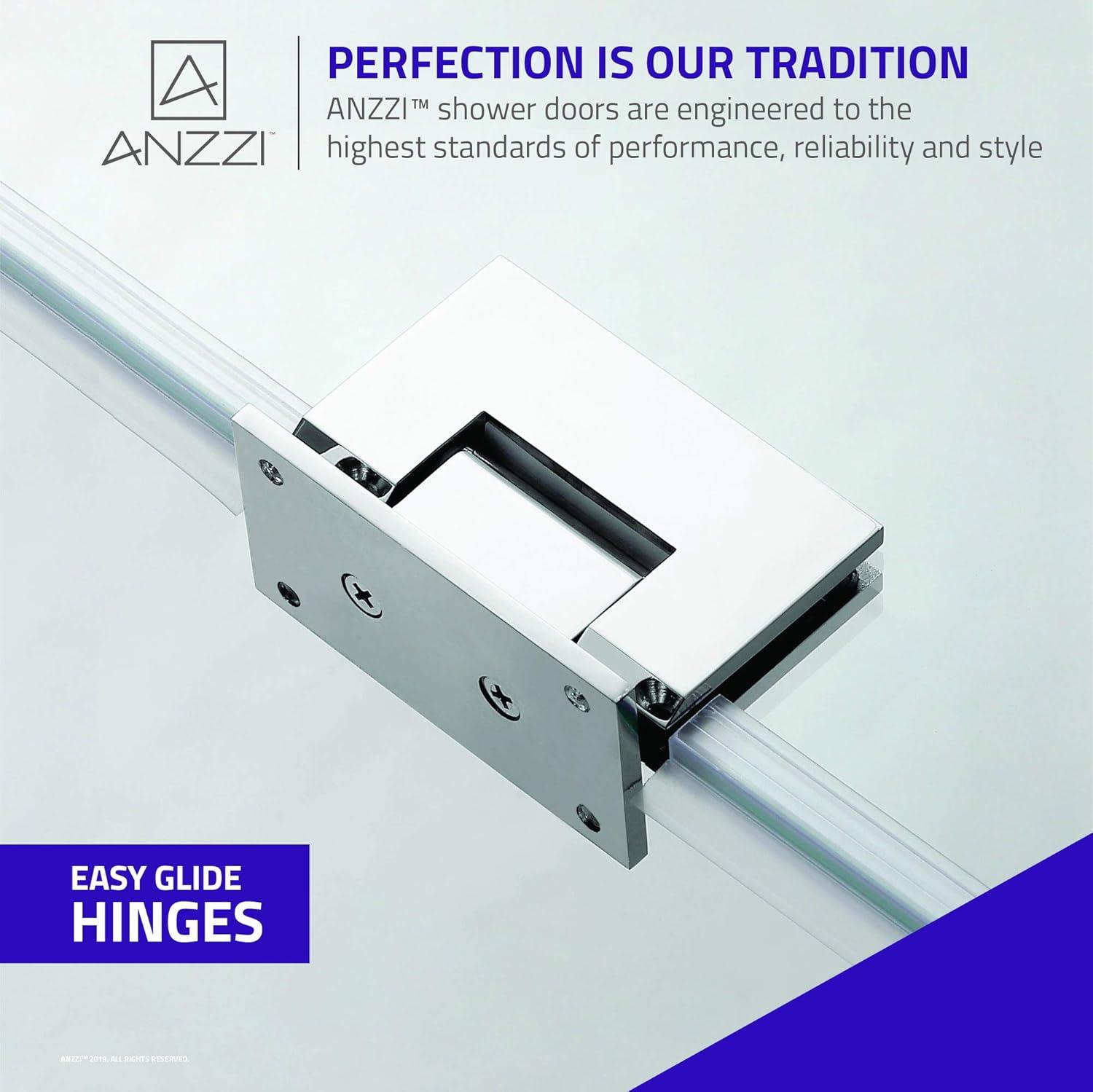 Fellow Series 30" x 72" Hinged Frameless Shower Door