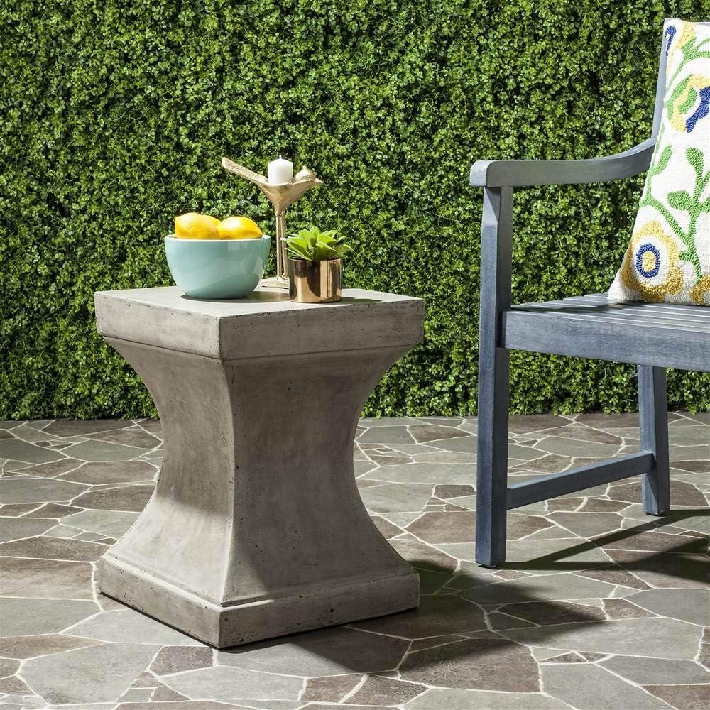 Curby Concrete Indoor/Outdoor Accent Stool  - Safavieh