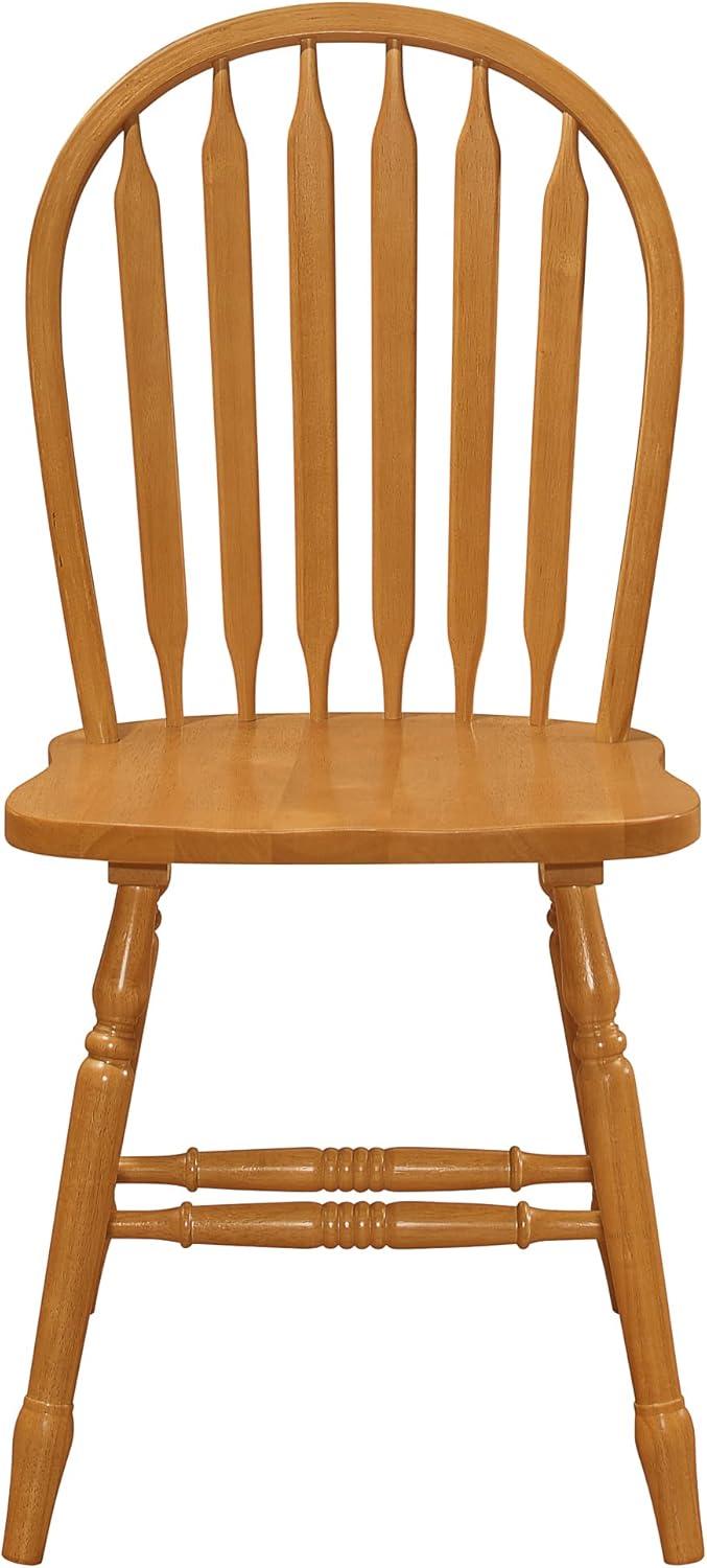 Besthom Solid Wood Windsor Arrowback Dining Chairs (Set of 2)