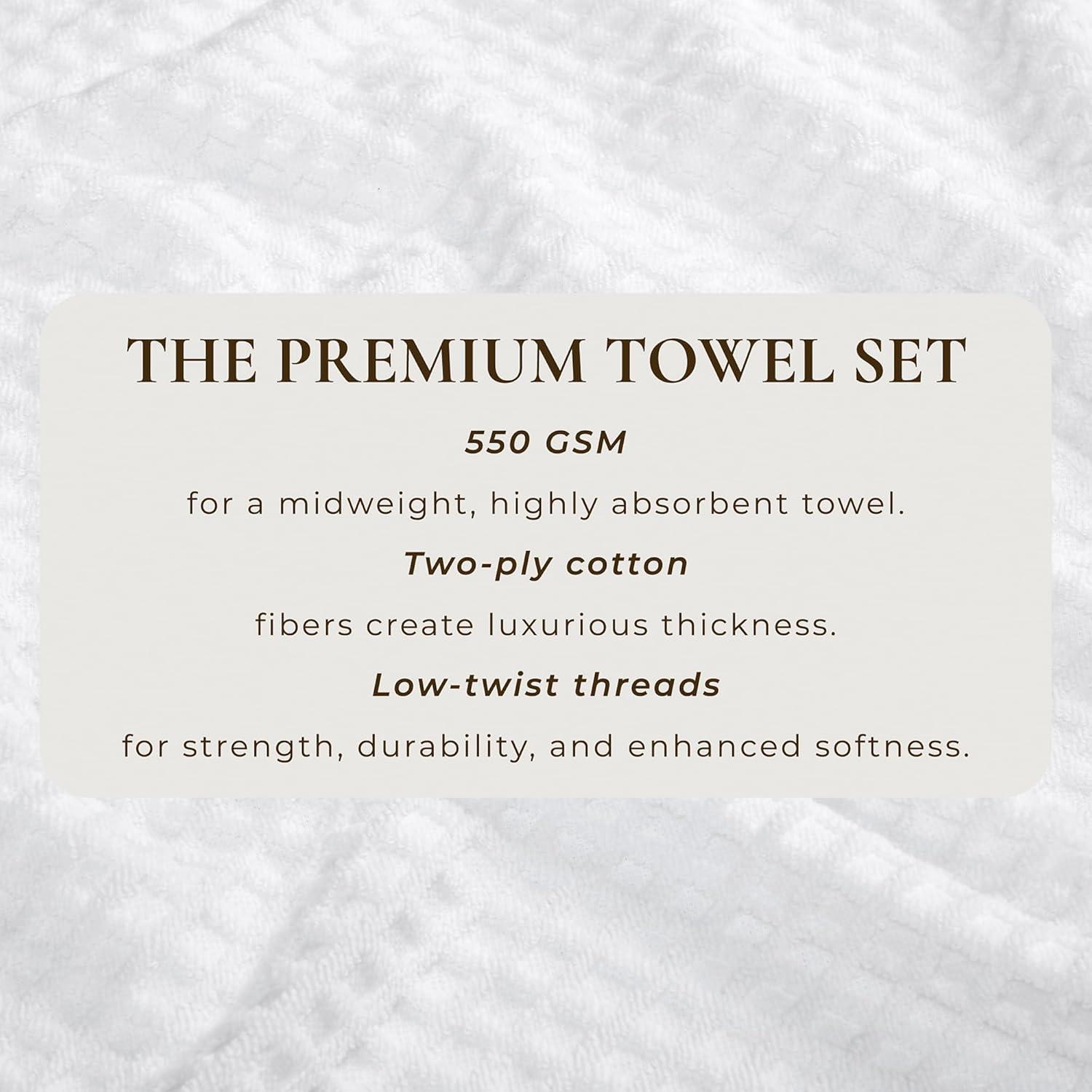 FreshFolds Ultra-Soft & Absorbent 100% Cotton Towel Set