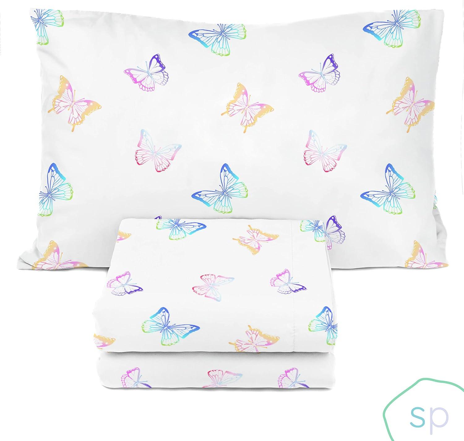 Saturday Park Saturday Park Ombre Butterflies 100% Organic Cotton Sheet Set