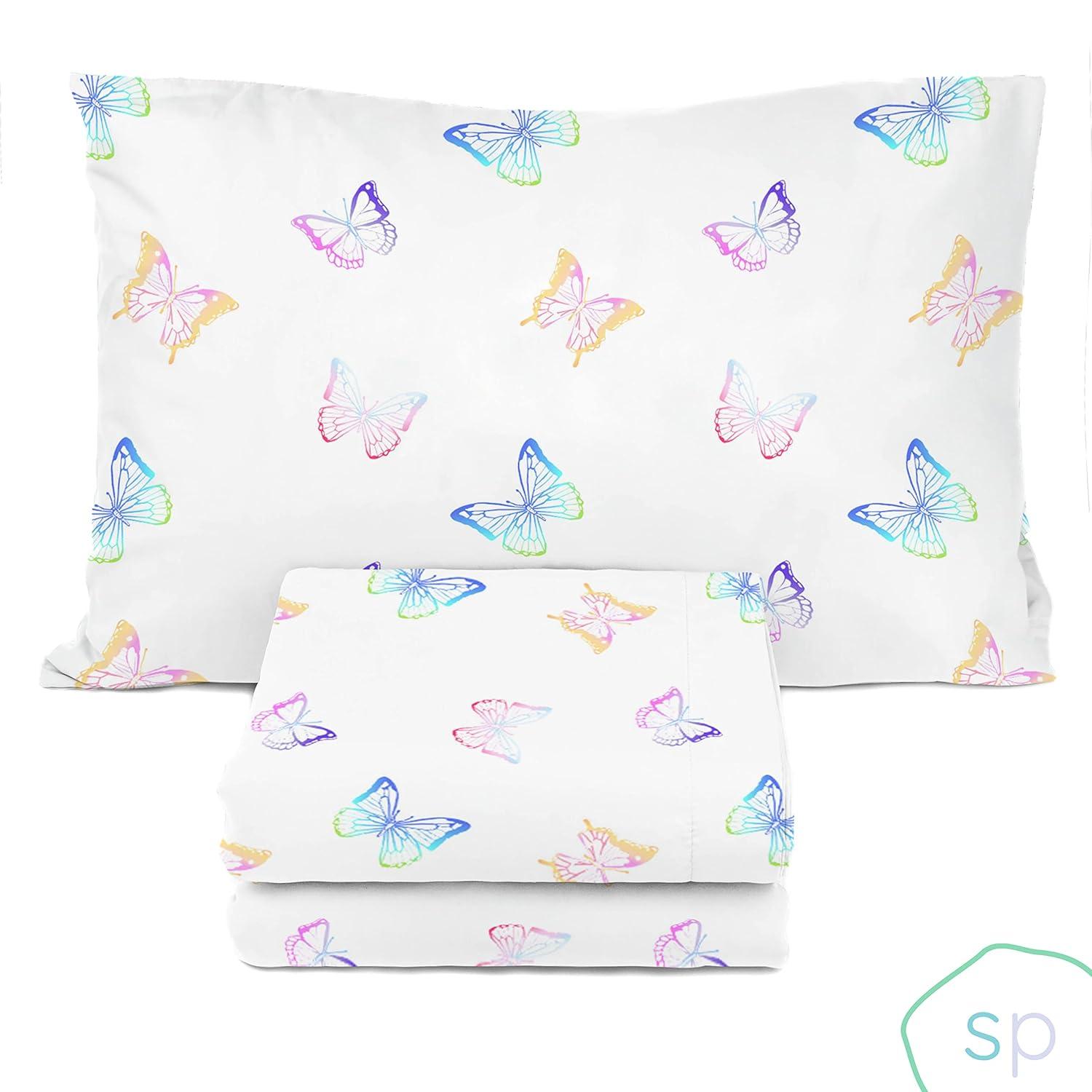 Saturday Park Saturday Park Ombre Butterflies 100% Organic Cotton Sheet Set