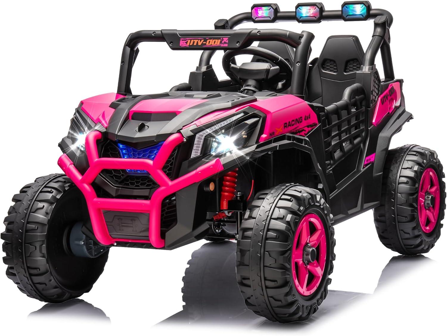 Pink 24V 2-Seater Ride-On UTV with Remote Control