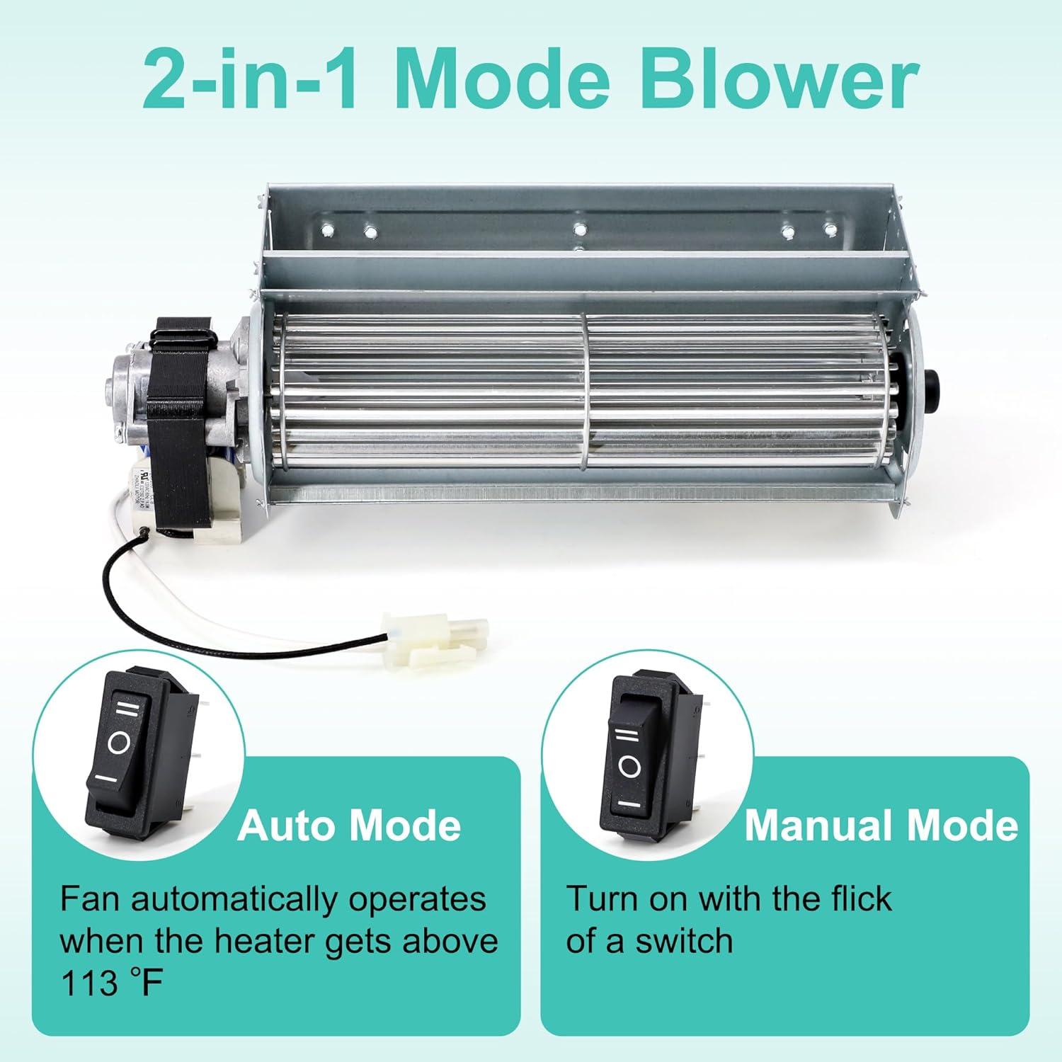 ProComm Blower Fan - Thermostatically Controlled Fireplace Fan