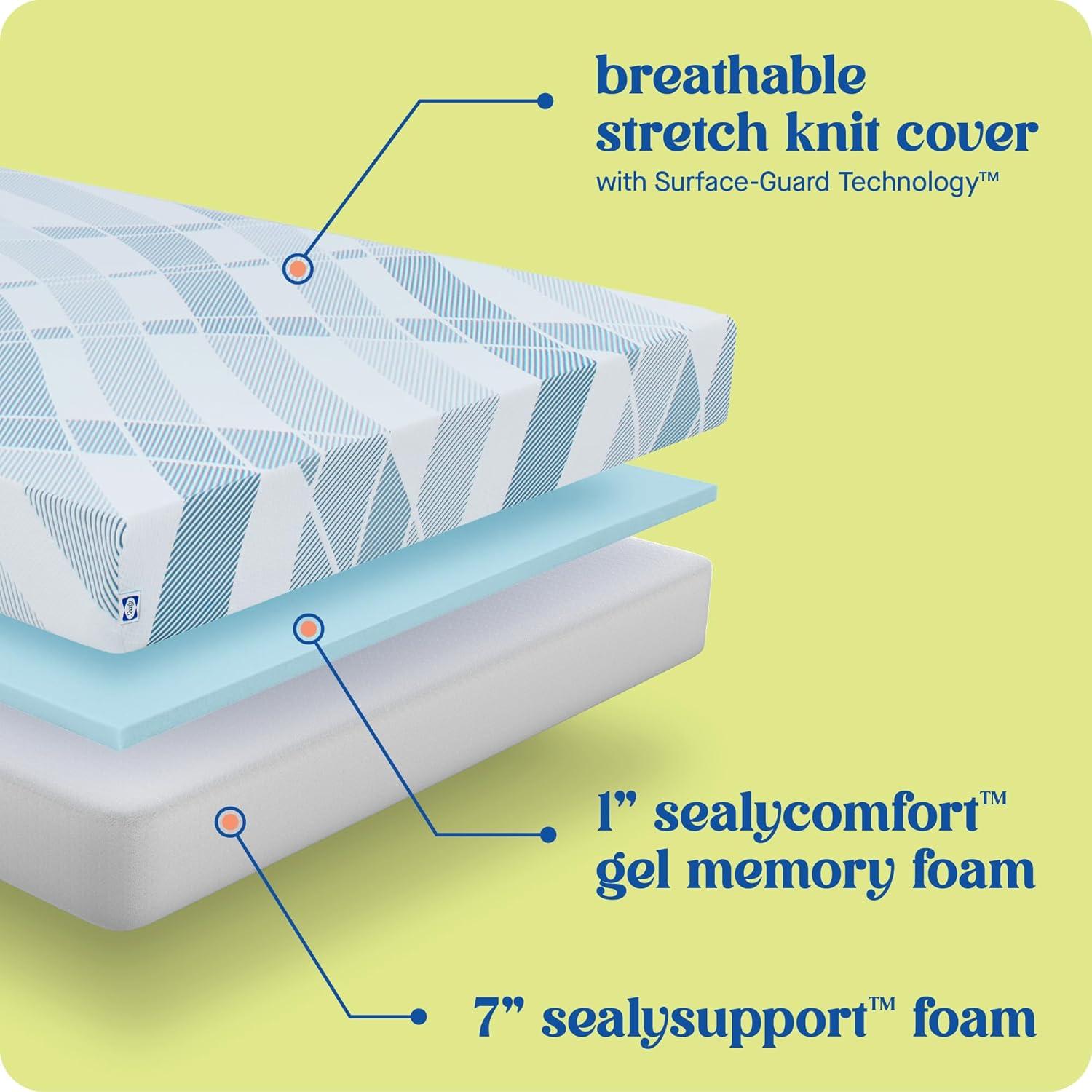 Sealy Sealy Dreamlife 8” Medium-Firm Foam Mattress-in-a-Box