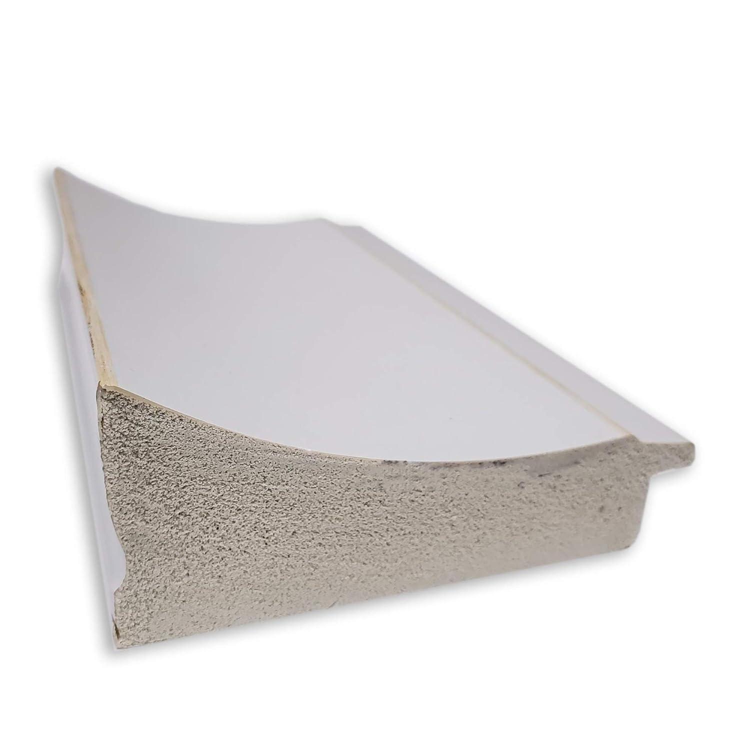20" x 24" Flair Framed Bathroom Vanity Wall Mirror Soft White - Amanti Art: Modern Rectangle, Satin Finish, No Assembly Required