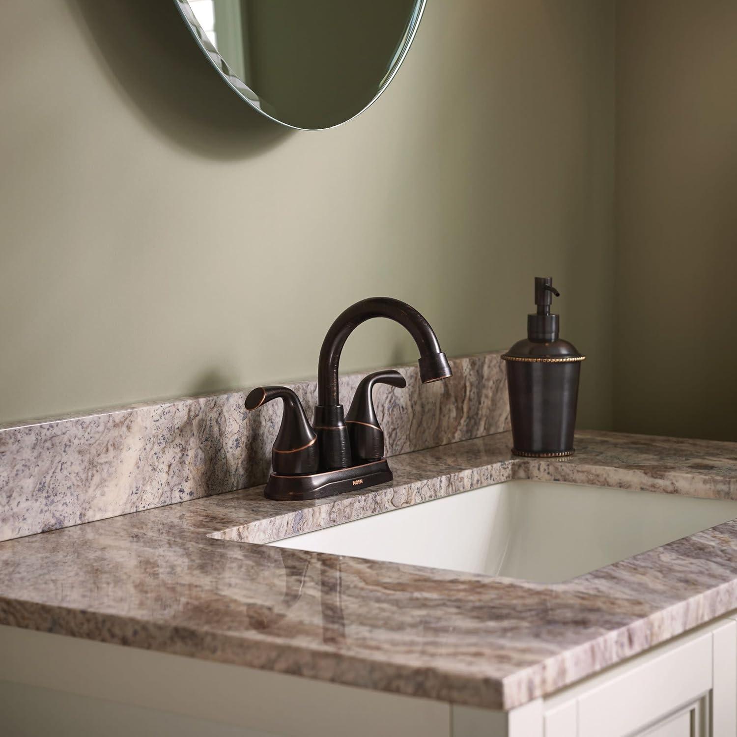 Moen Idora Centerset Bathroom Faucet with Drain Assembly 84115BRB