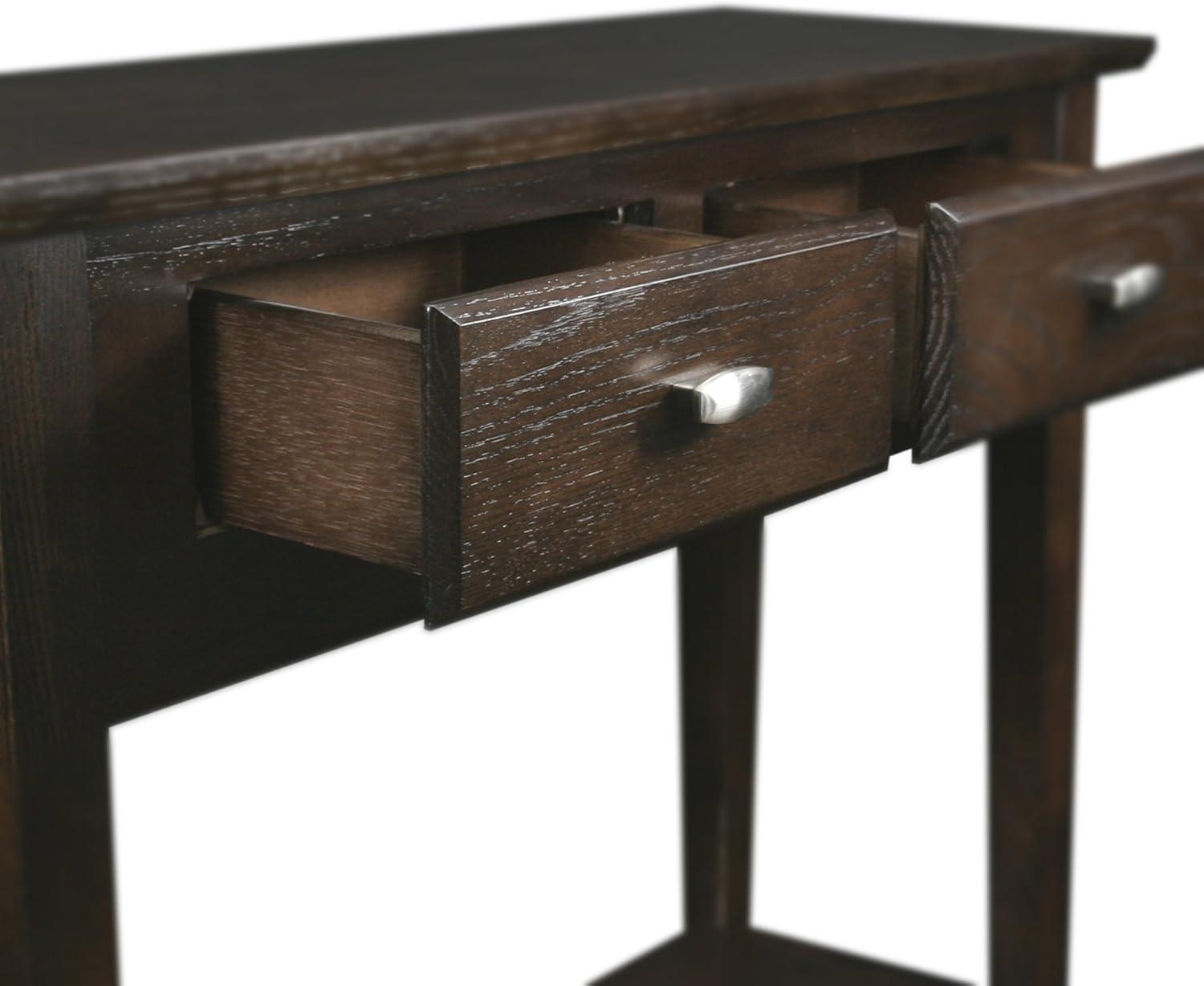 Hall Console Table in Chocolate Oak