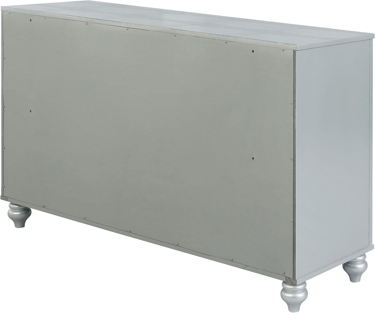 Gunnison 6-drawer Dresser Silver Metallic