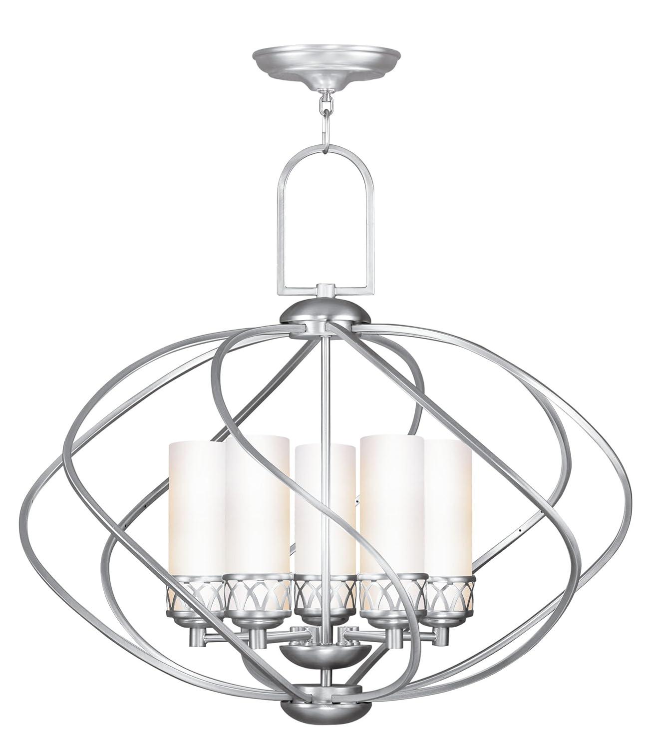 Livex Lighting Westfield 5 - Light Chandelier in Brushed Nickel