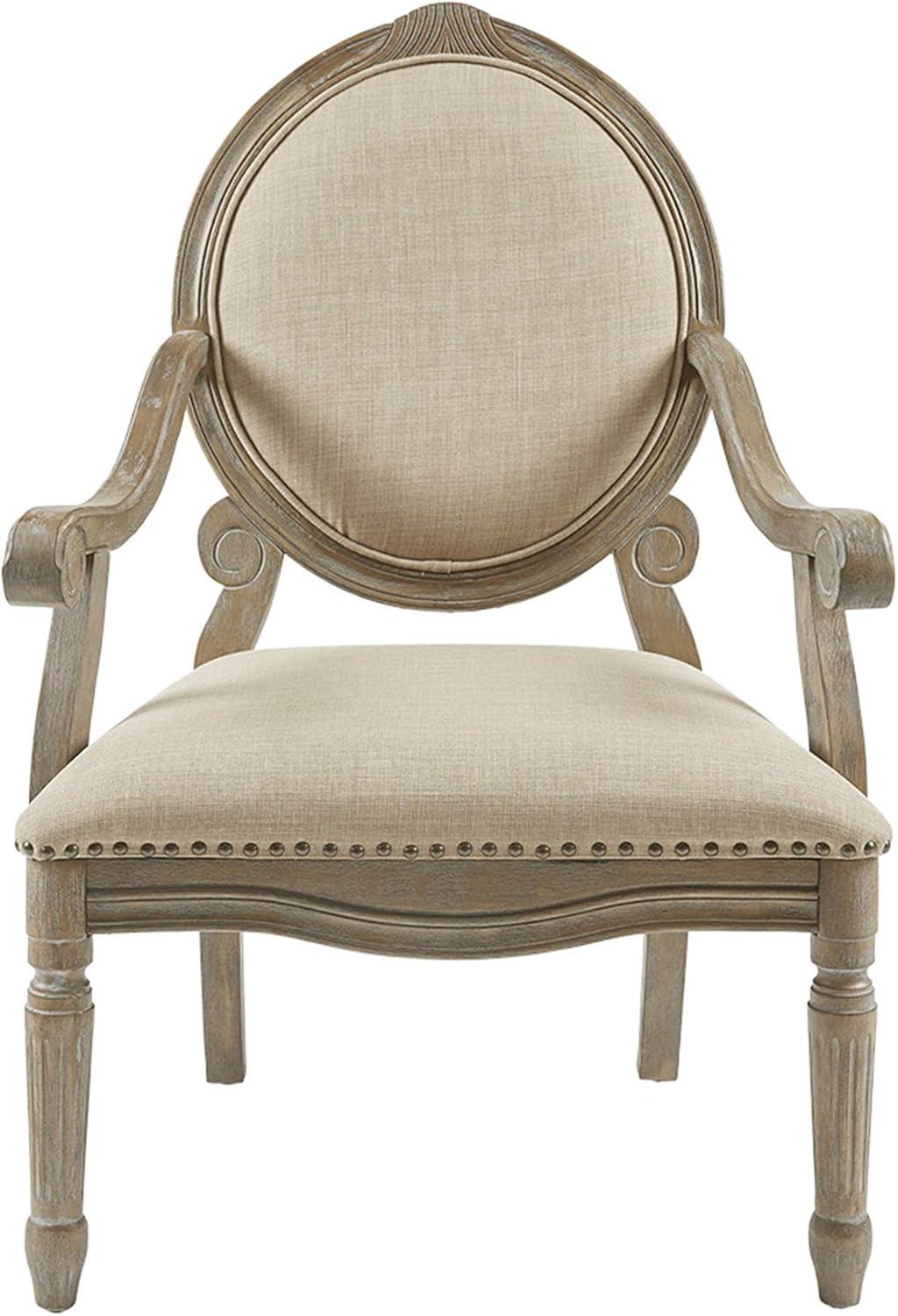 Brentwood Traditional Exposed Wood Armchair