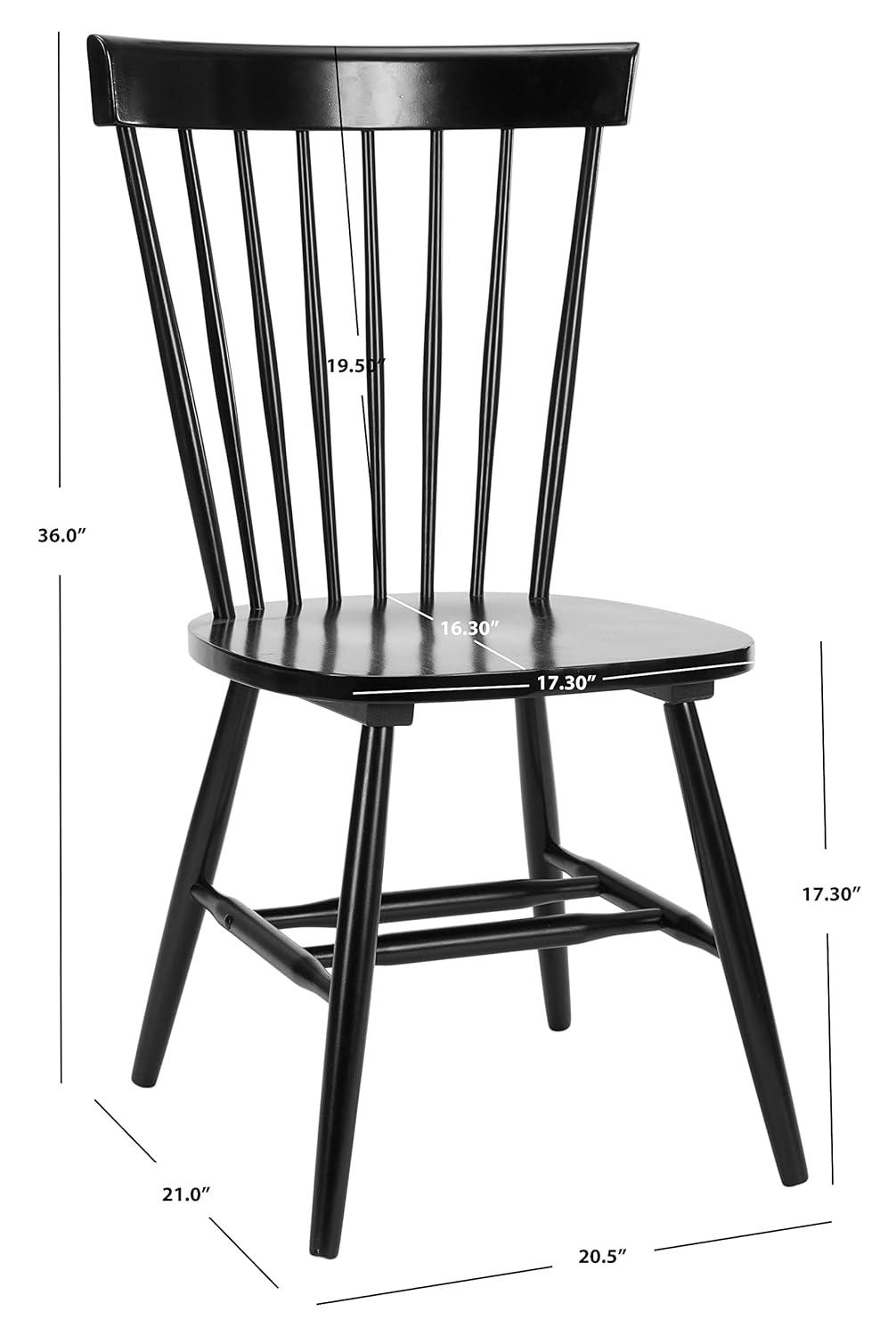 Ophelia & Co. Parker Spindle Windsor Set Of 2 Dining Chair, Black